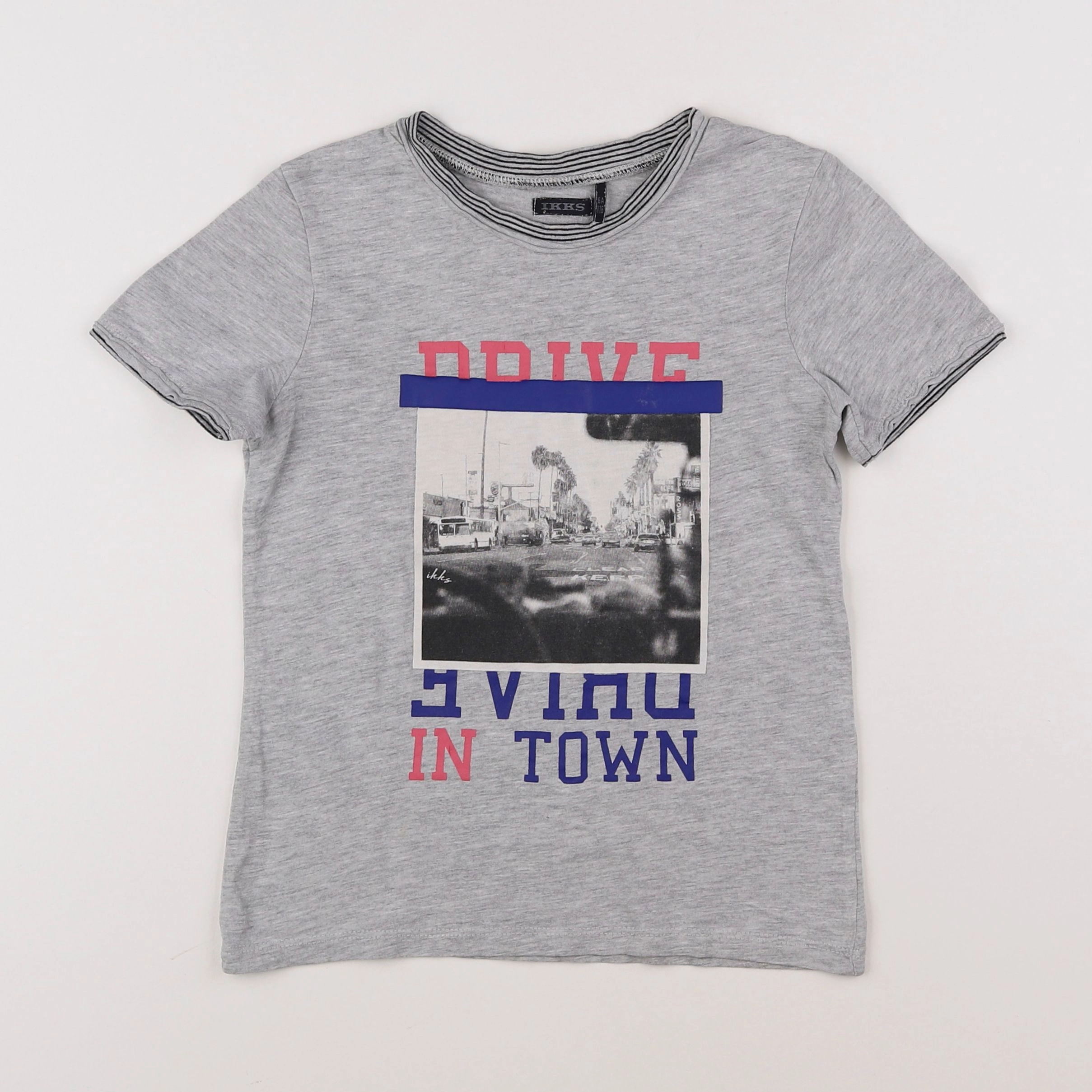 IKKS - tee-shirt gris - 6 ans