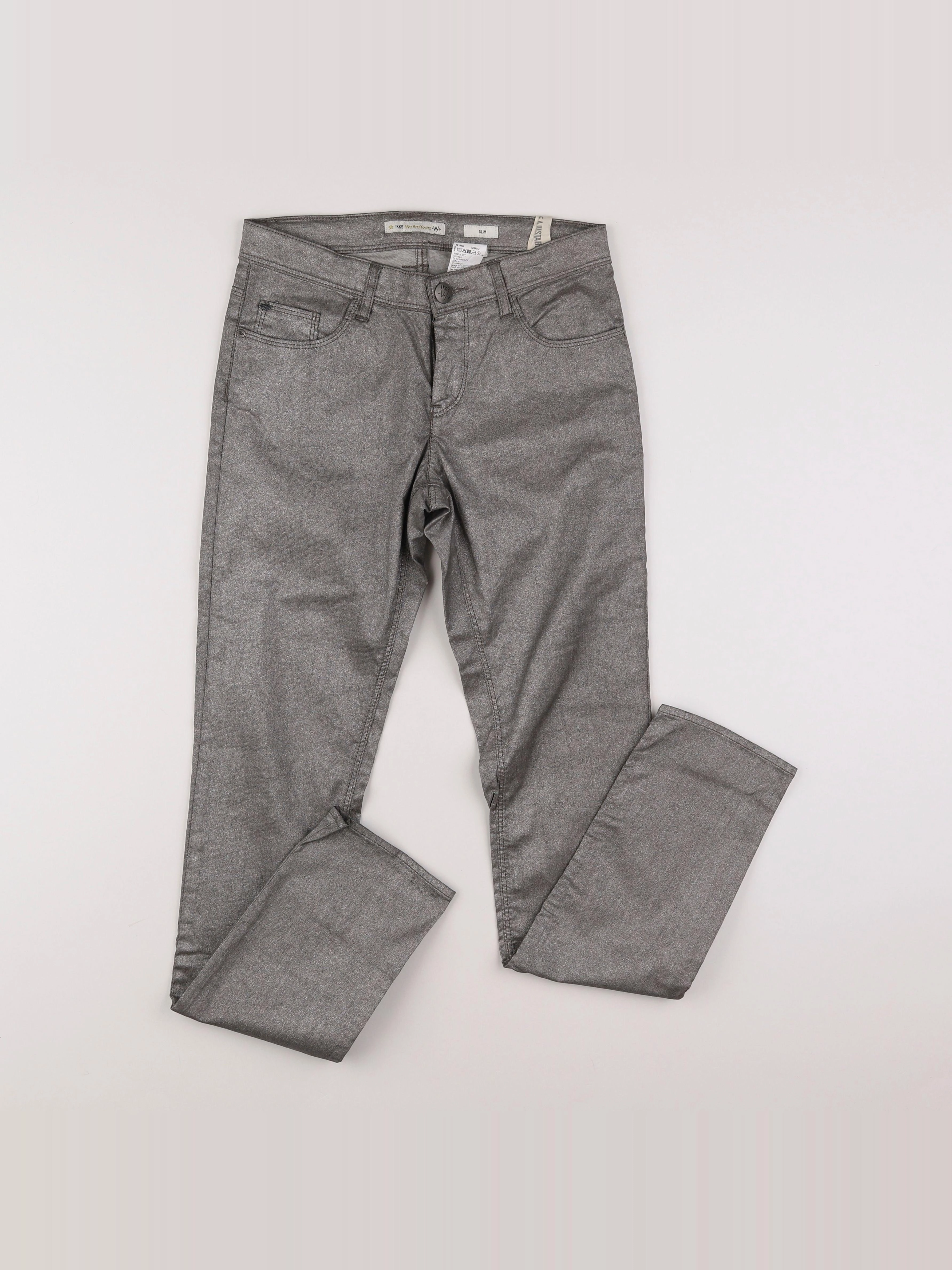 IKKS - pantalon gris - 10/12 ans (24)