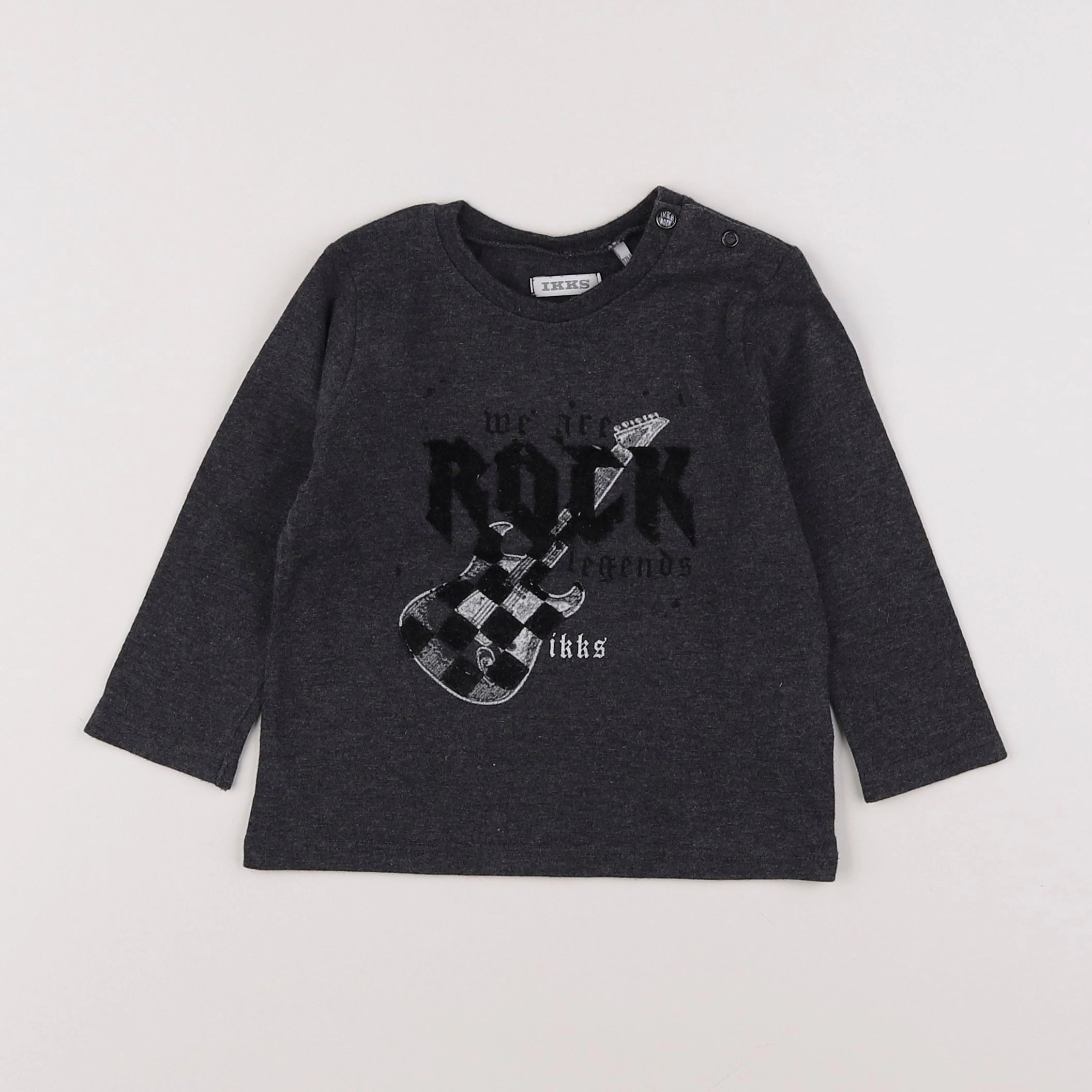 IKKS - tee-shirt gris - 12 mois