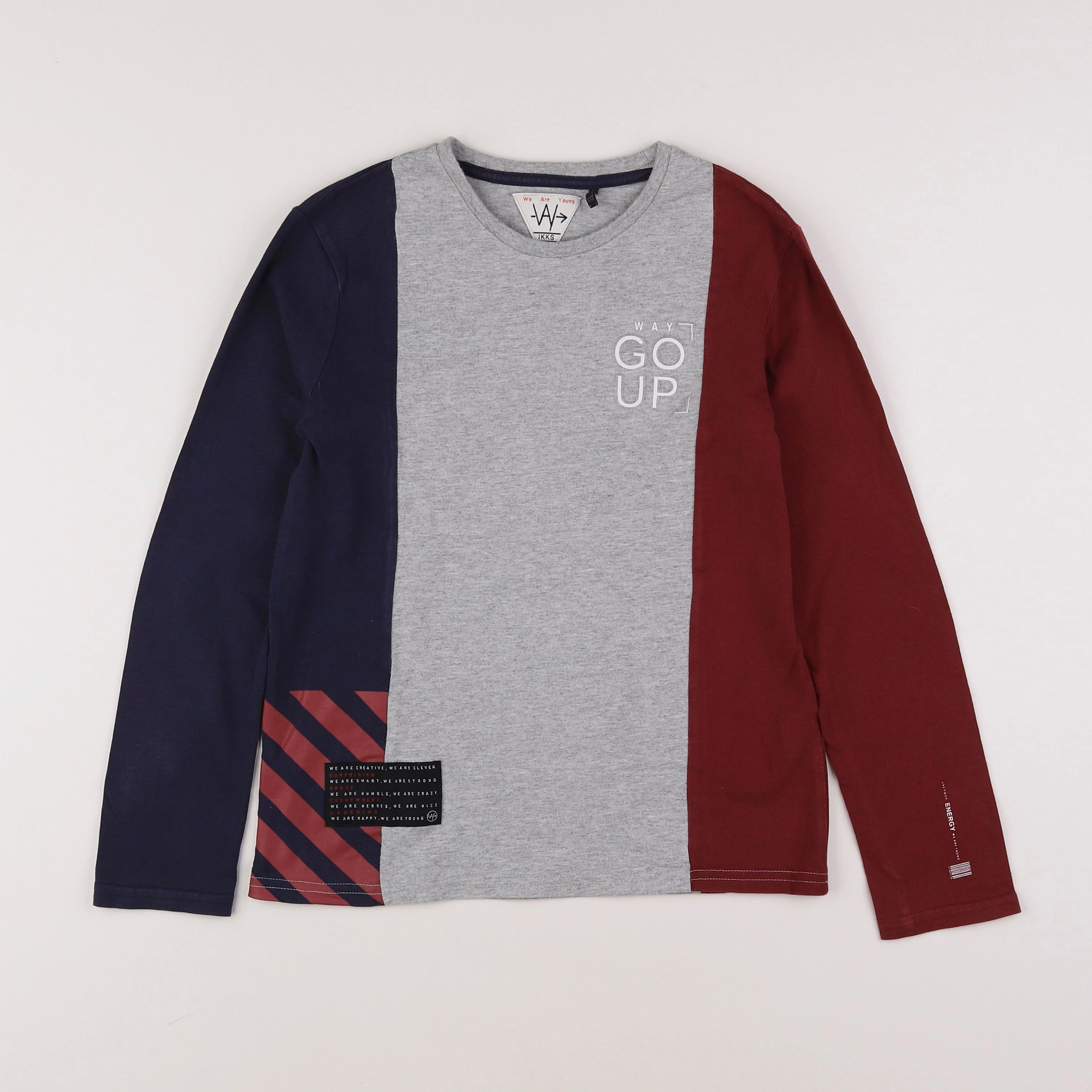 IKKS - tee-shirt gris - 10 ans