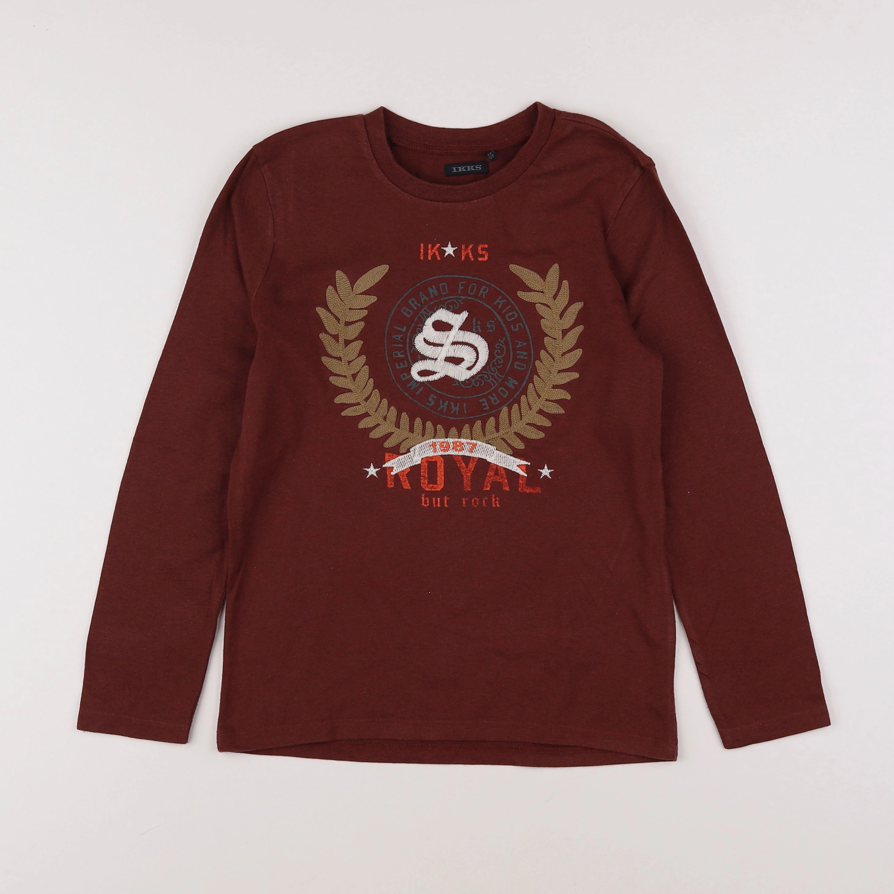 IKKS - tee-shirt marron - 8 ans
