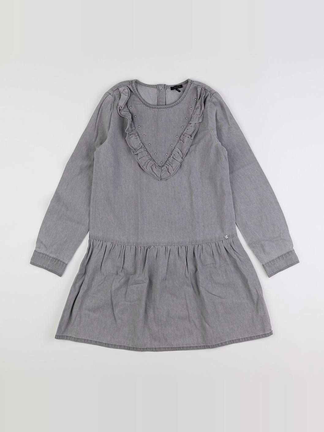 IKKS - robe gris - 10 ans