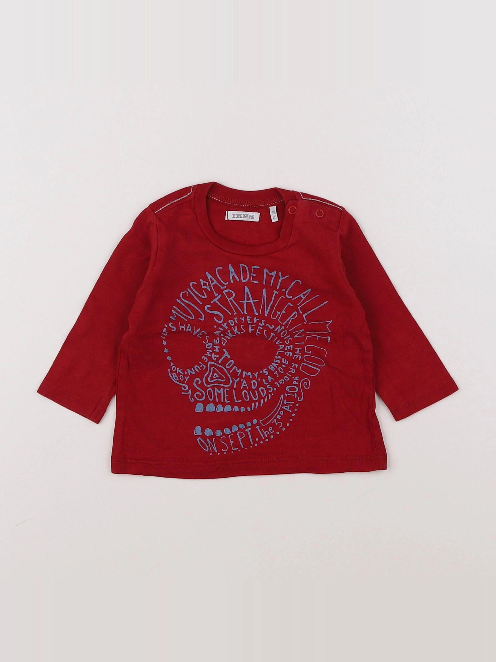 IKKS - tee-shirt rouge - 3 mois