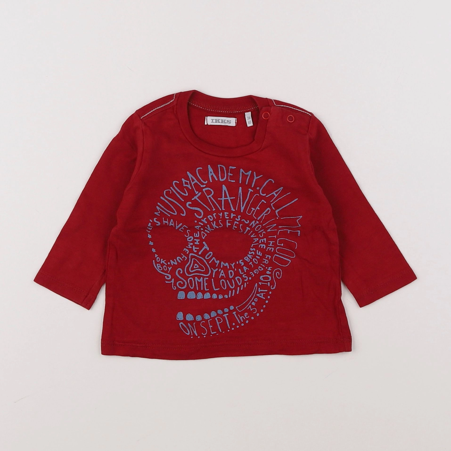 IKKS - tee-shirt rouge - 3 mois