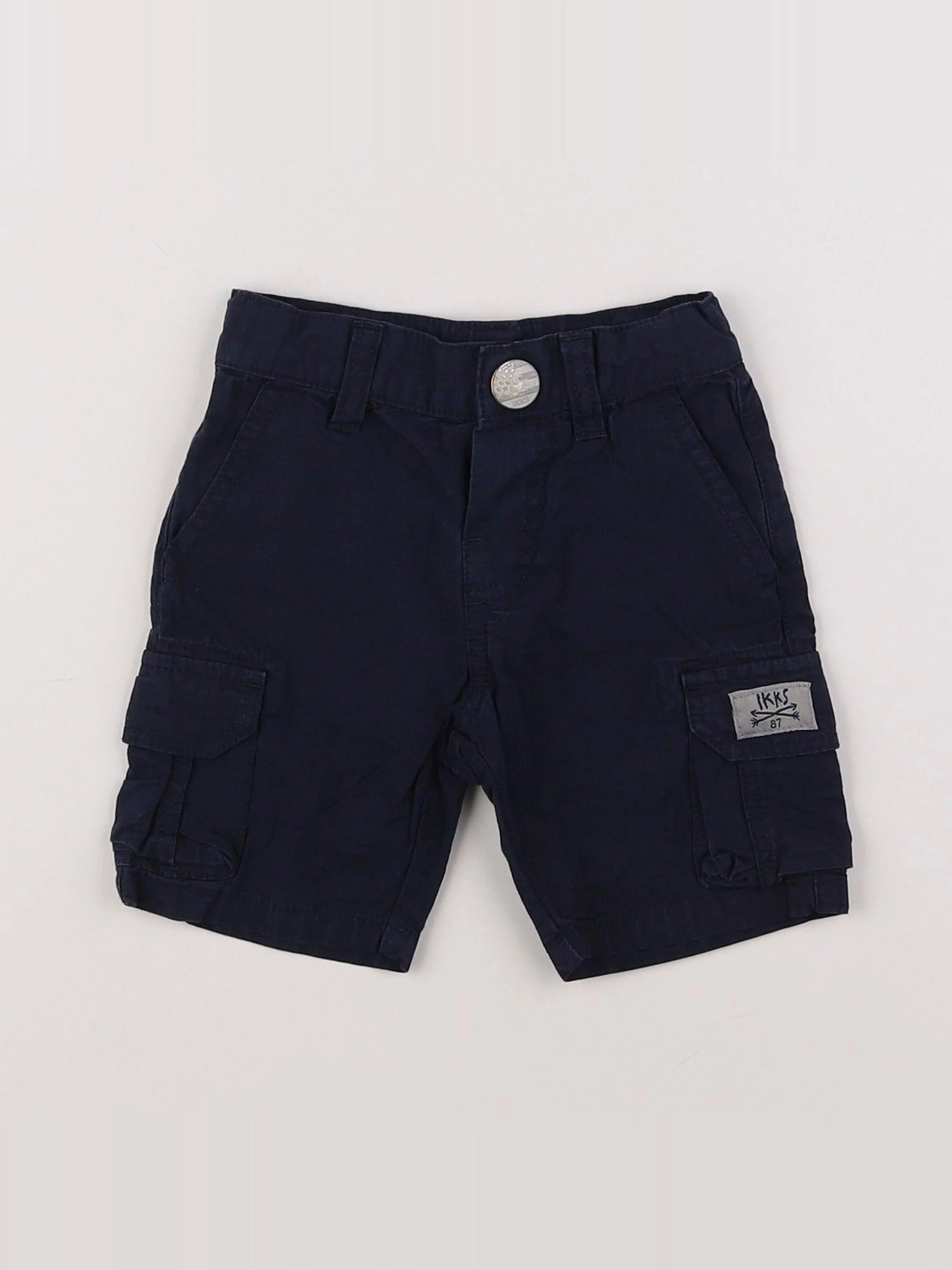 IKKS - short bleu - 6 mois