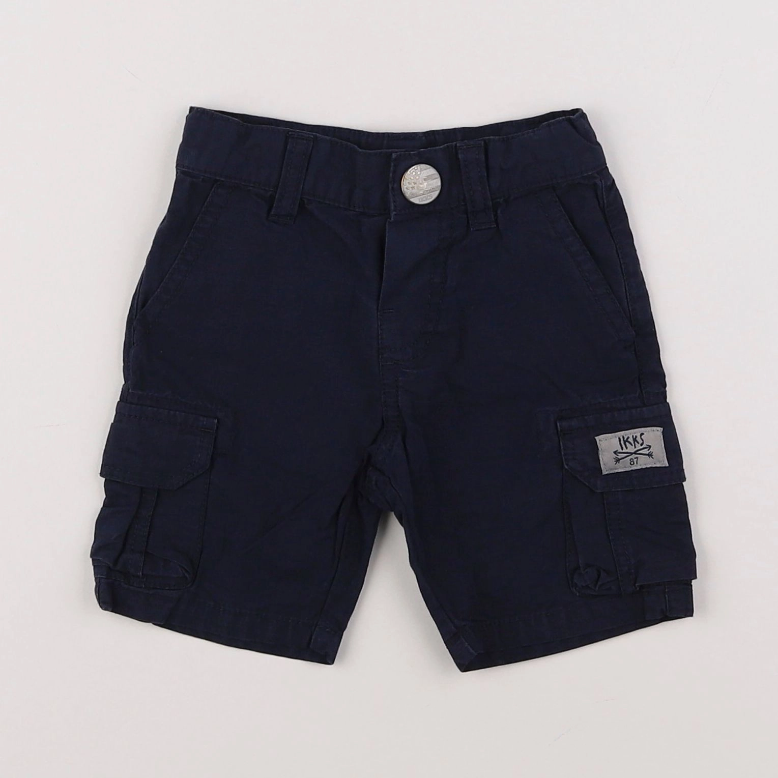 IKKS - short bleu - 6 mois