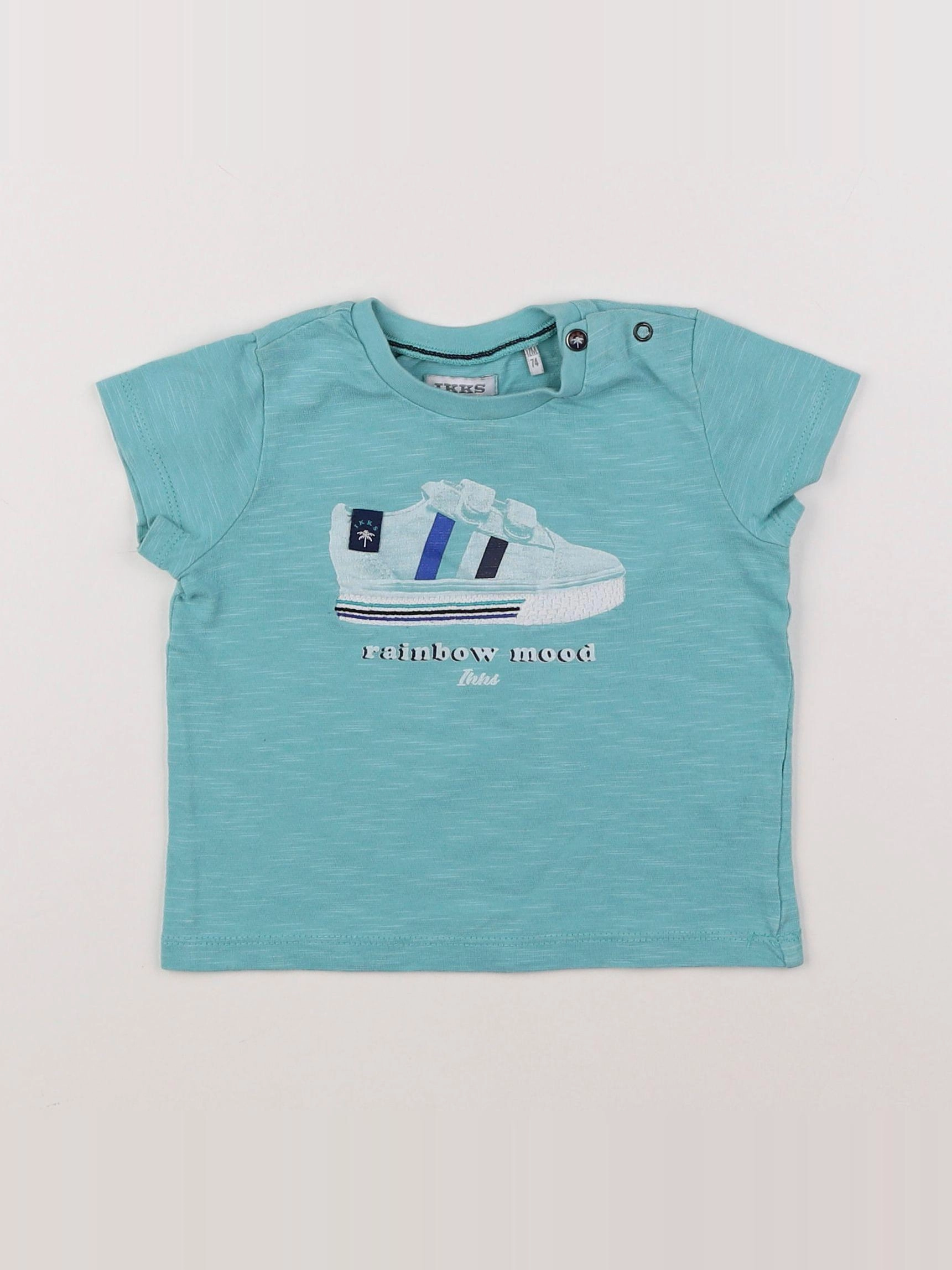 IKKS - tee-shirt bleu - 12 mois