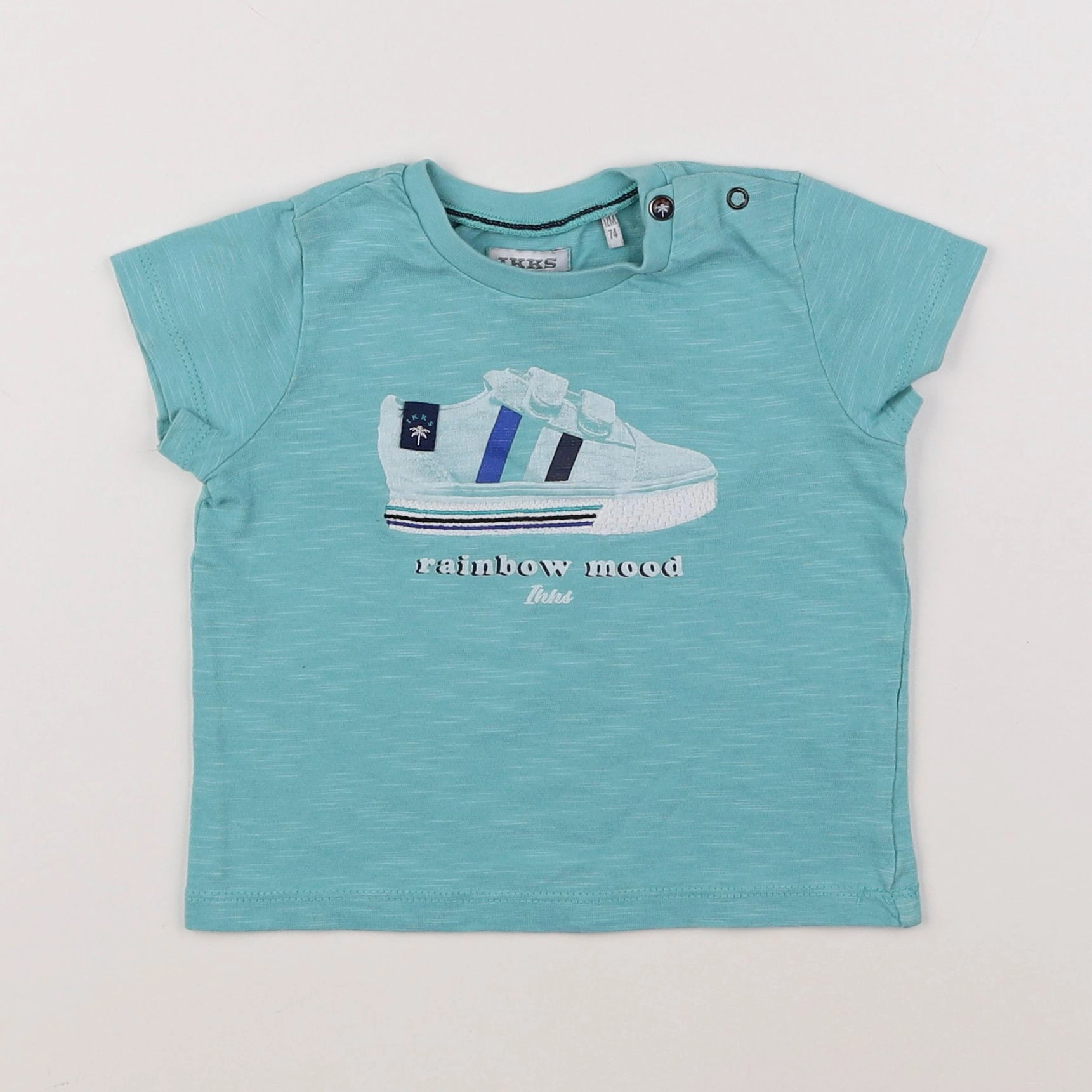 IKKS - tee-shirt bleu - 12 mois