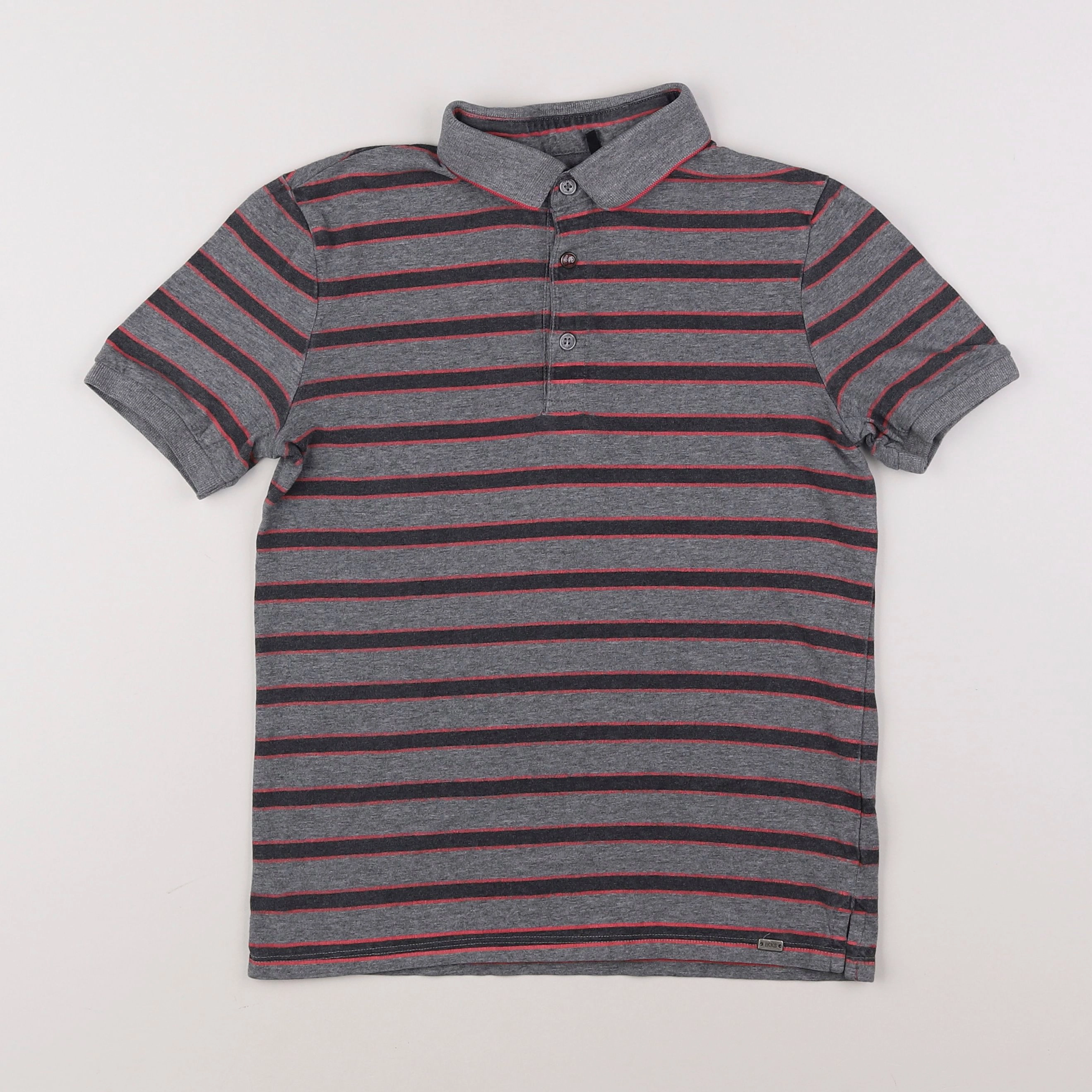 IKKS - polo gris - 10 ans