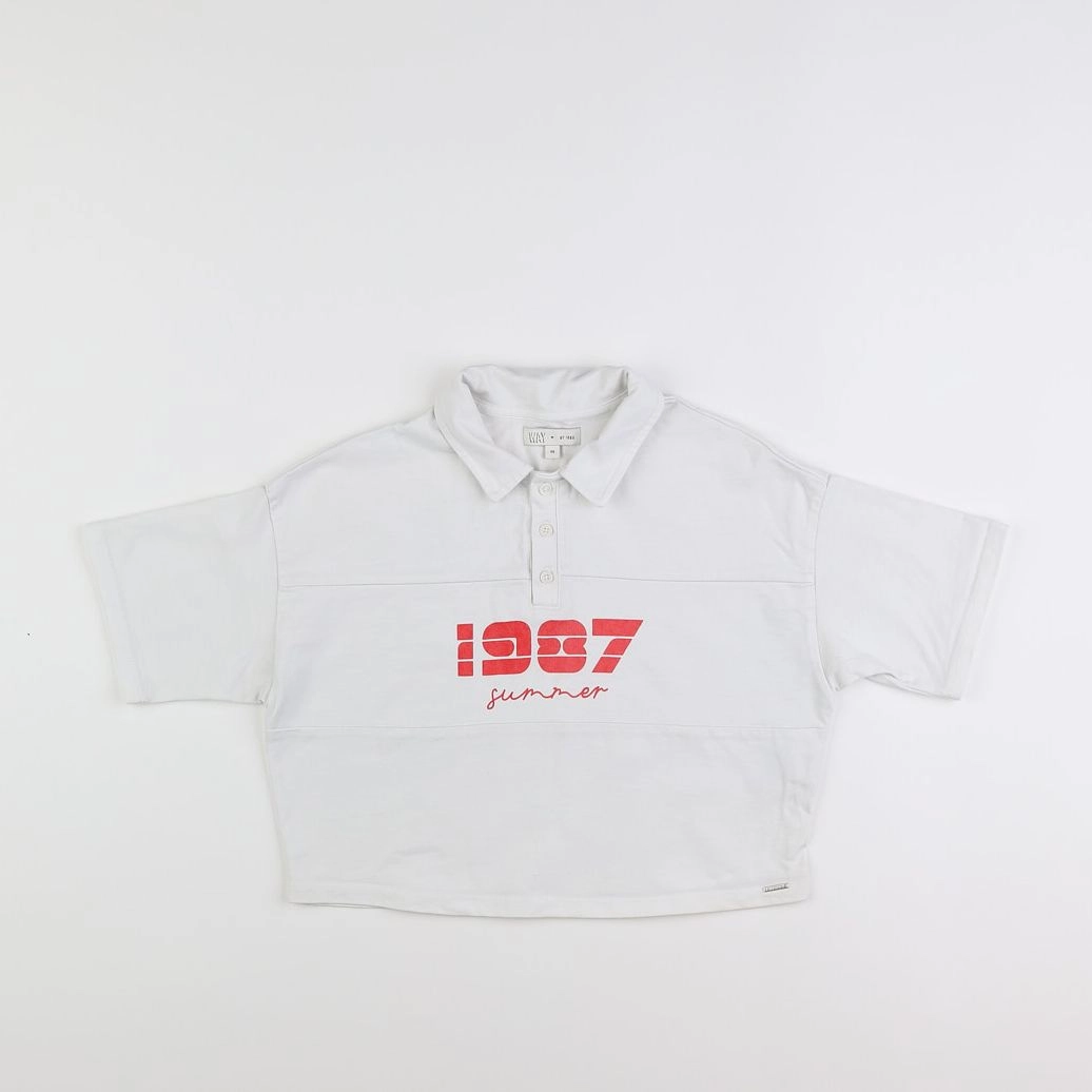 IKKS - polo blanc - 12 ans