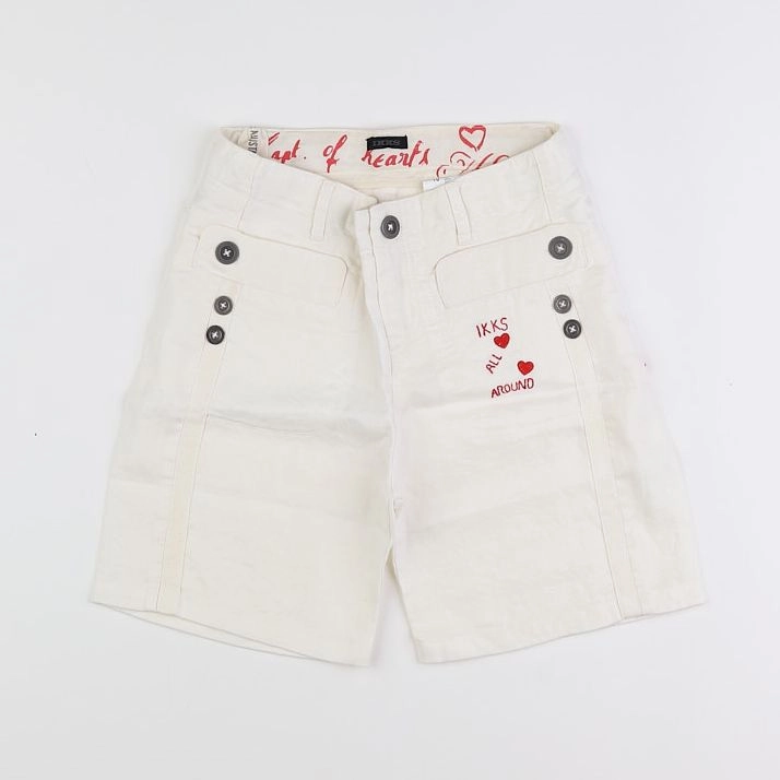 IKKS - short blanc - 10 ans