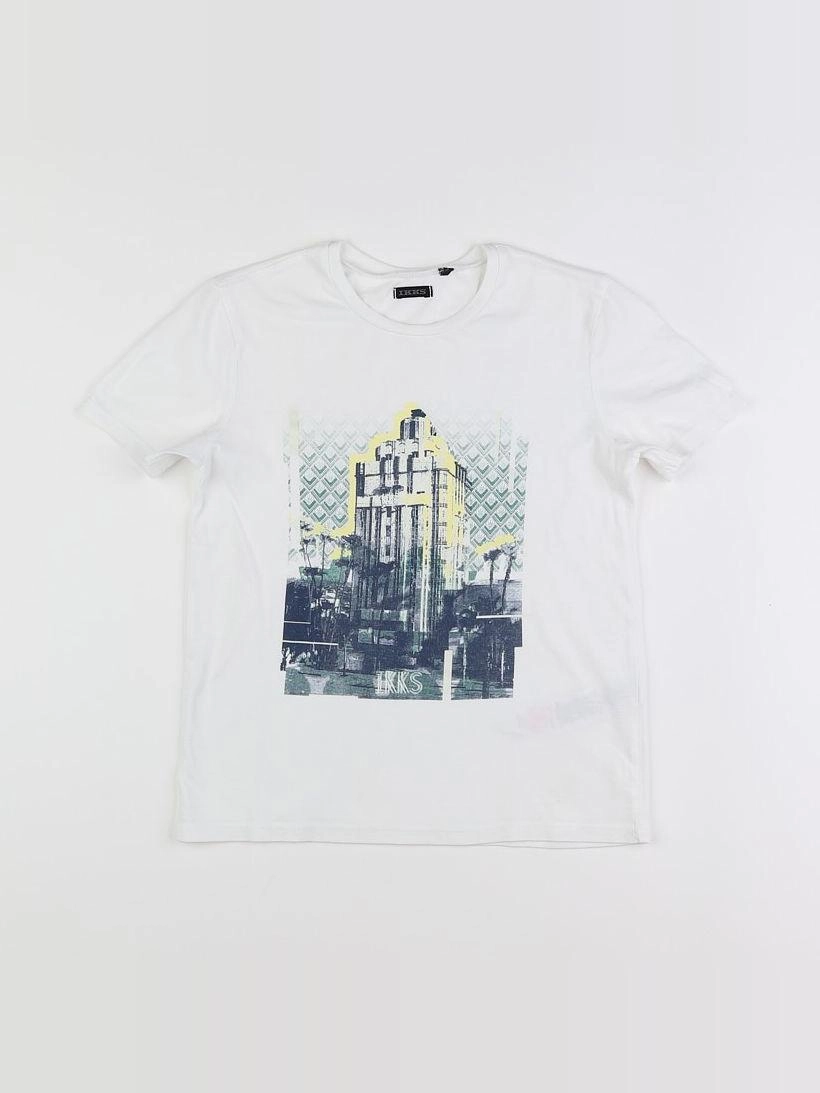 IKKS - tee-shirt blanc - 10 ans