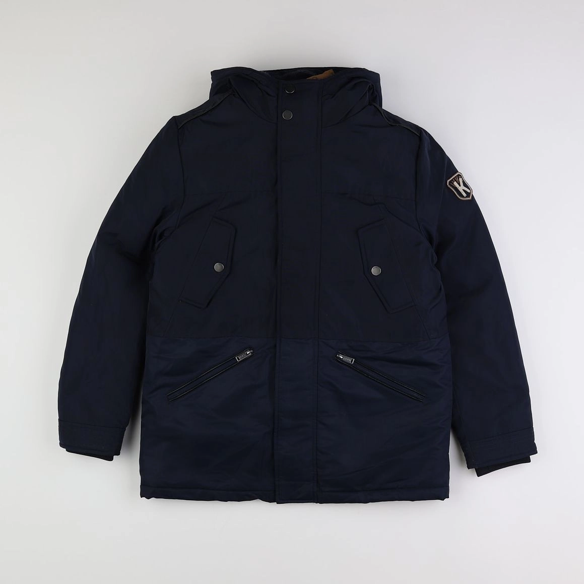 IKKS - manteau doublure amovible bleu - 12 ans