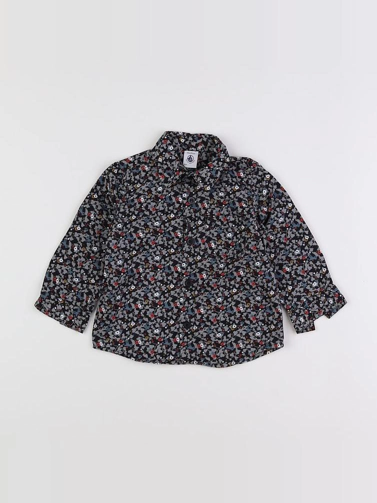 Petit Bateau - chemise multicolore - 18 mois