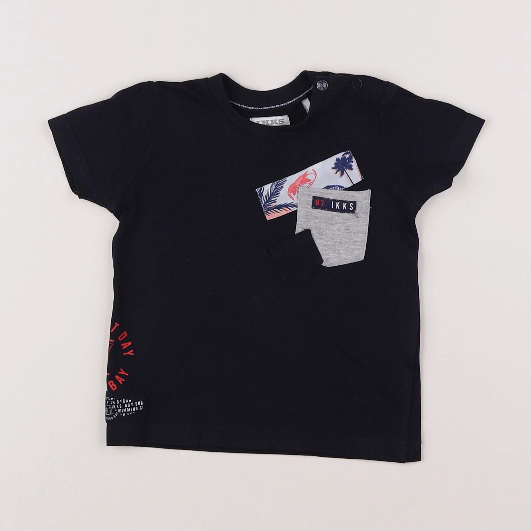 IKKS - tee-shirt noir - 6 mois