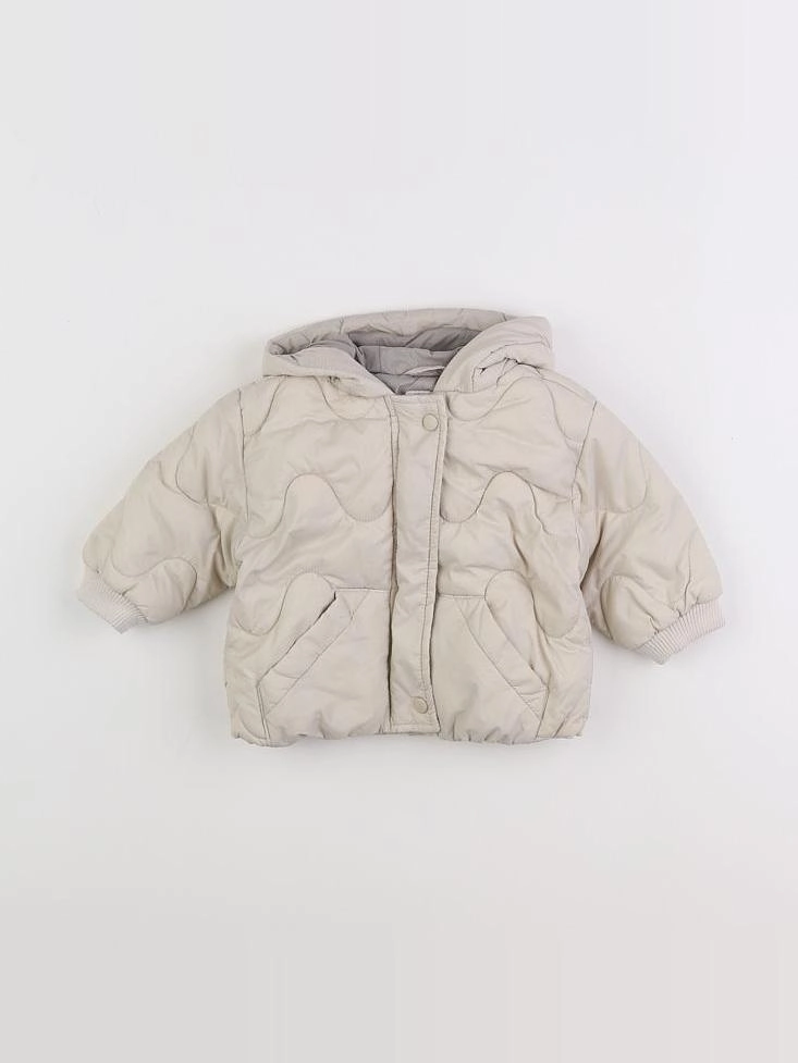 Zara - doudoune beige - 3/6 mois