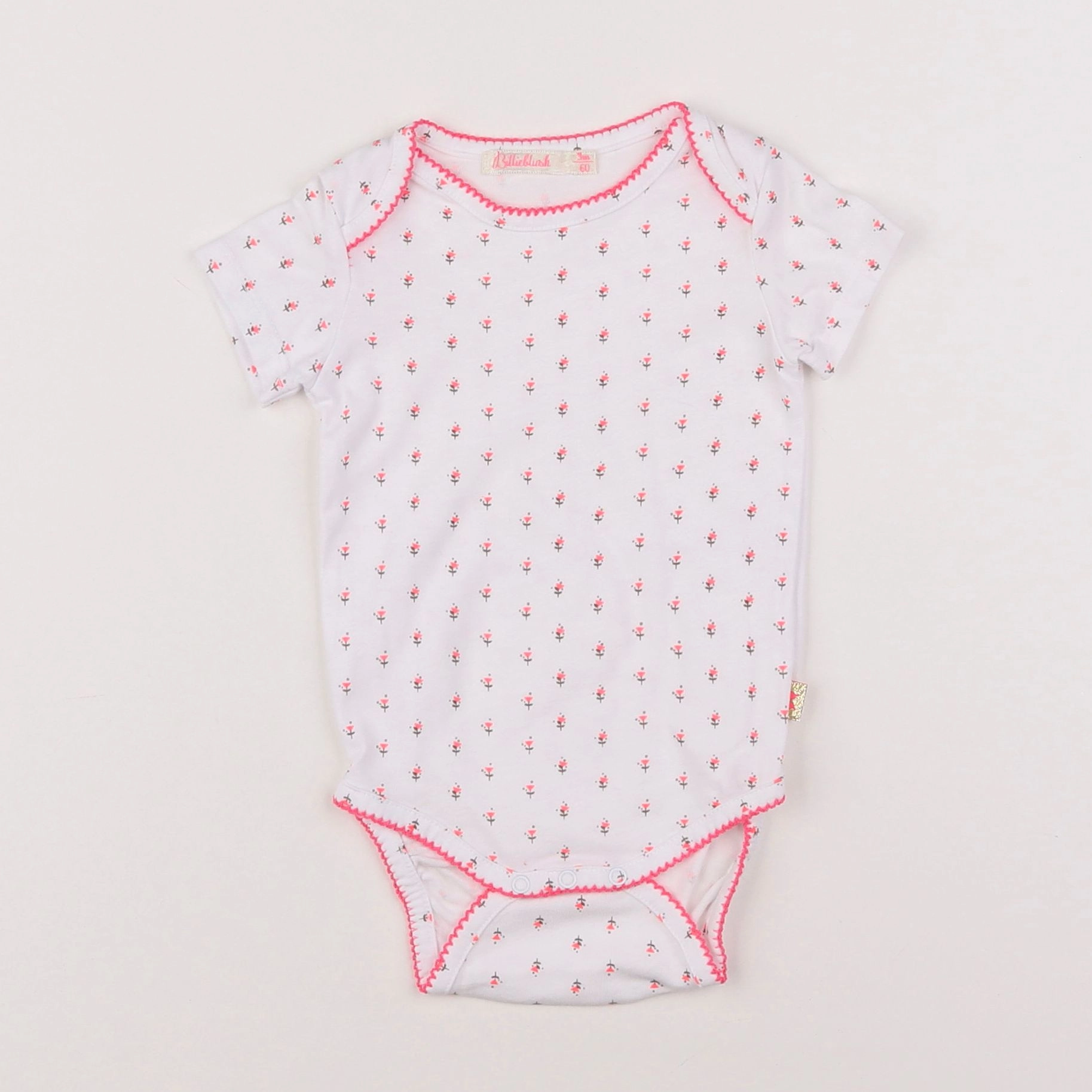 Billie Blush - body blanc - 3 mois