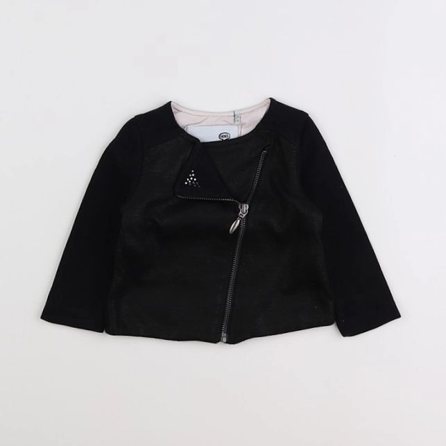 IKKS - veste noir - 12 mois