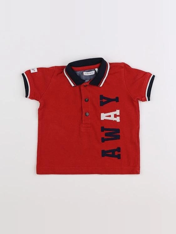 IKKS - polo rouge - 6 mois
