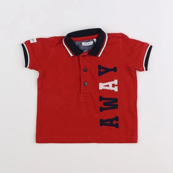 IKKS - polo rouge - 6 mois