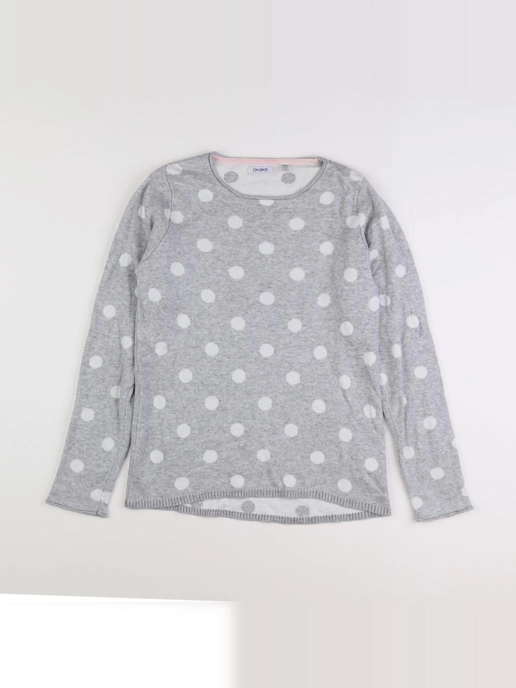 Okaidi - pull gris - 12 ans