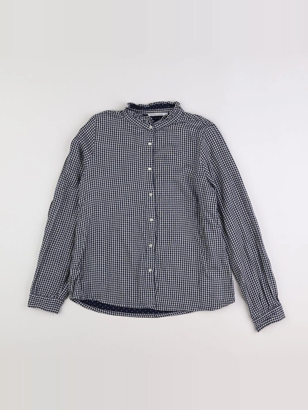 Monoprix - chemise bleu - 14 ans