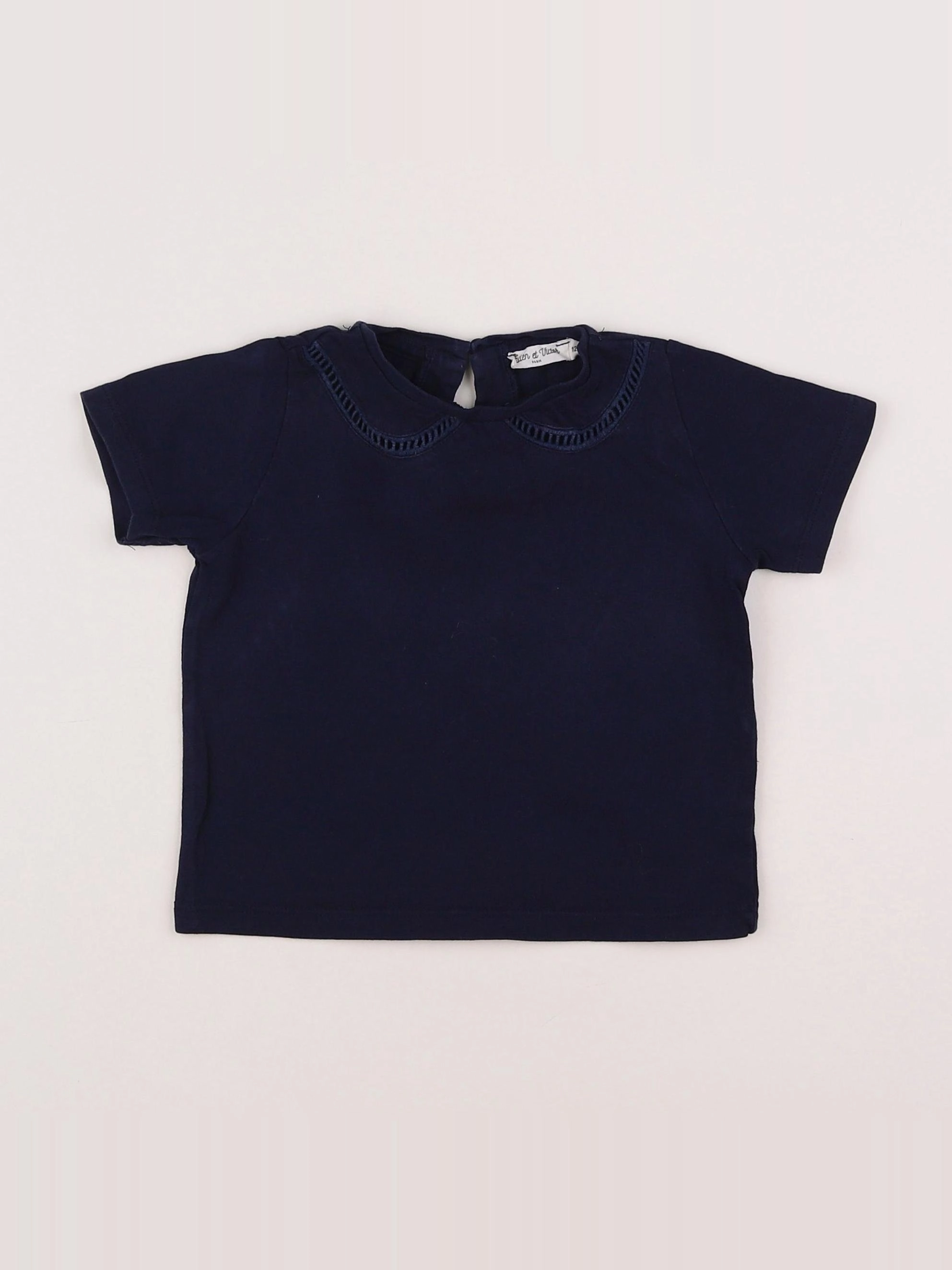 Eden & Victor - tee-shirt bleu - 12 mois