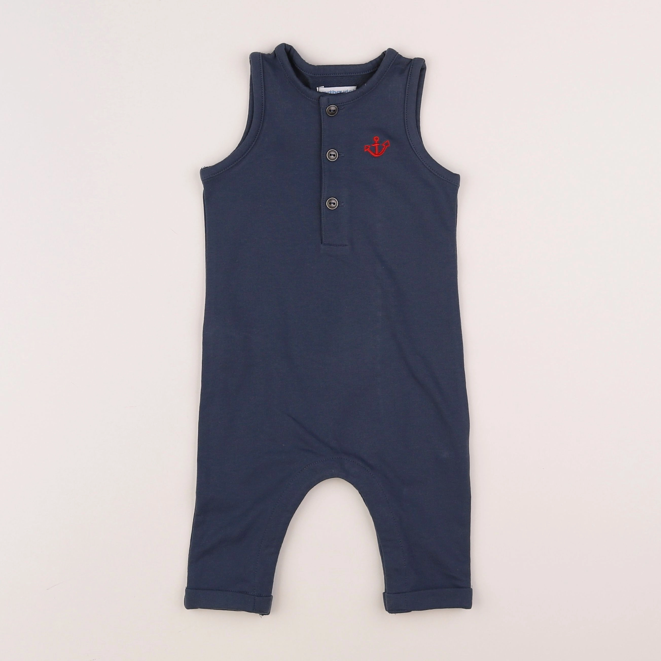 Vertbaudet - combinaison bleu - 6 mois