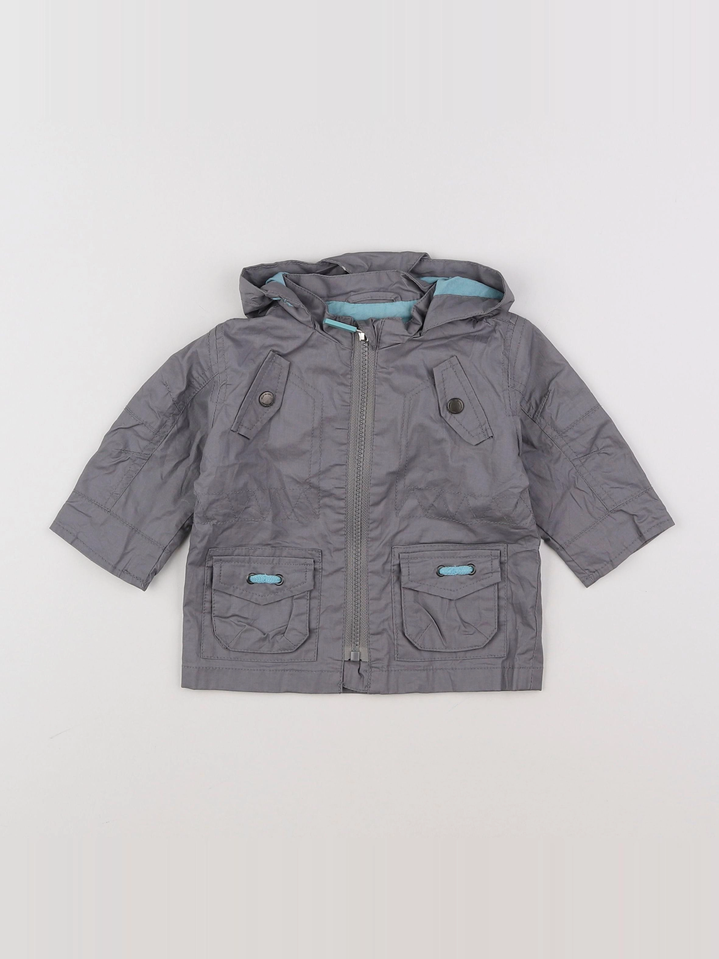 Vertbaudet - imperméable gris - 6 mois