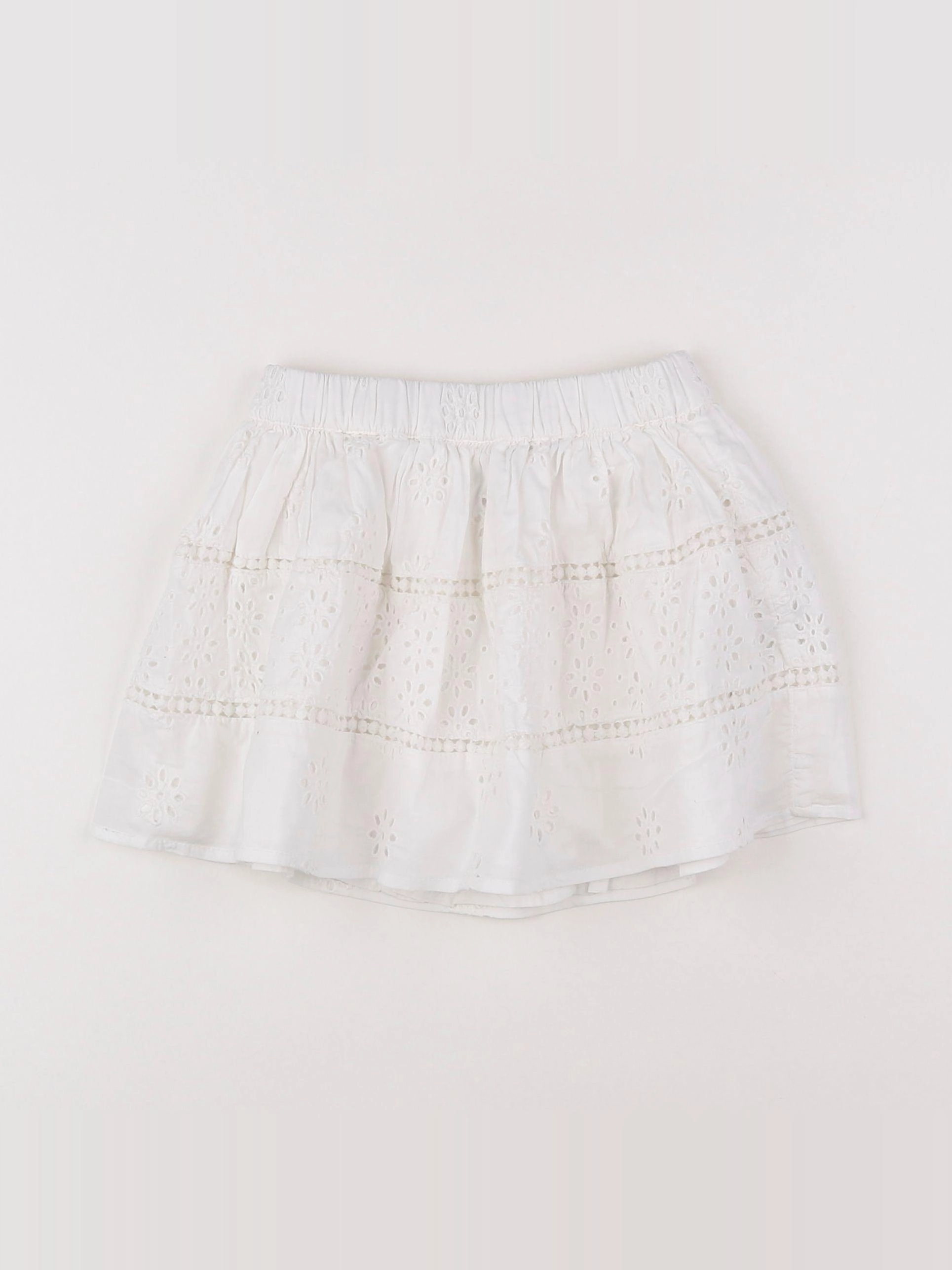 Vertbaudet - jupe blanc - 2 ans