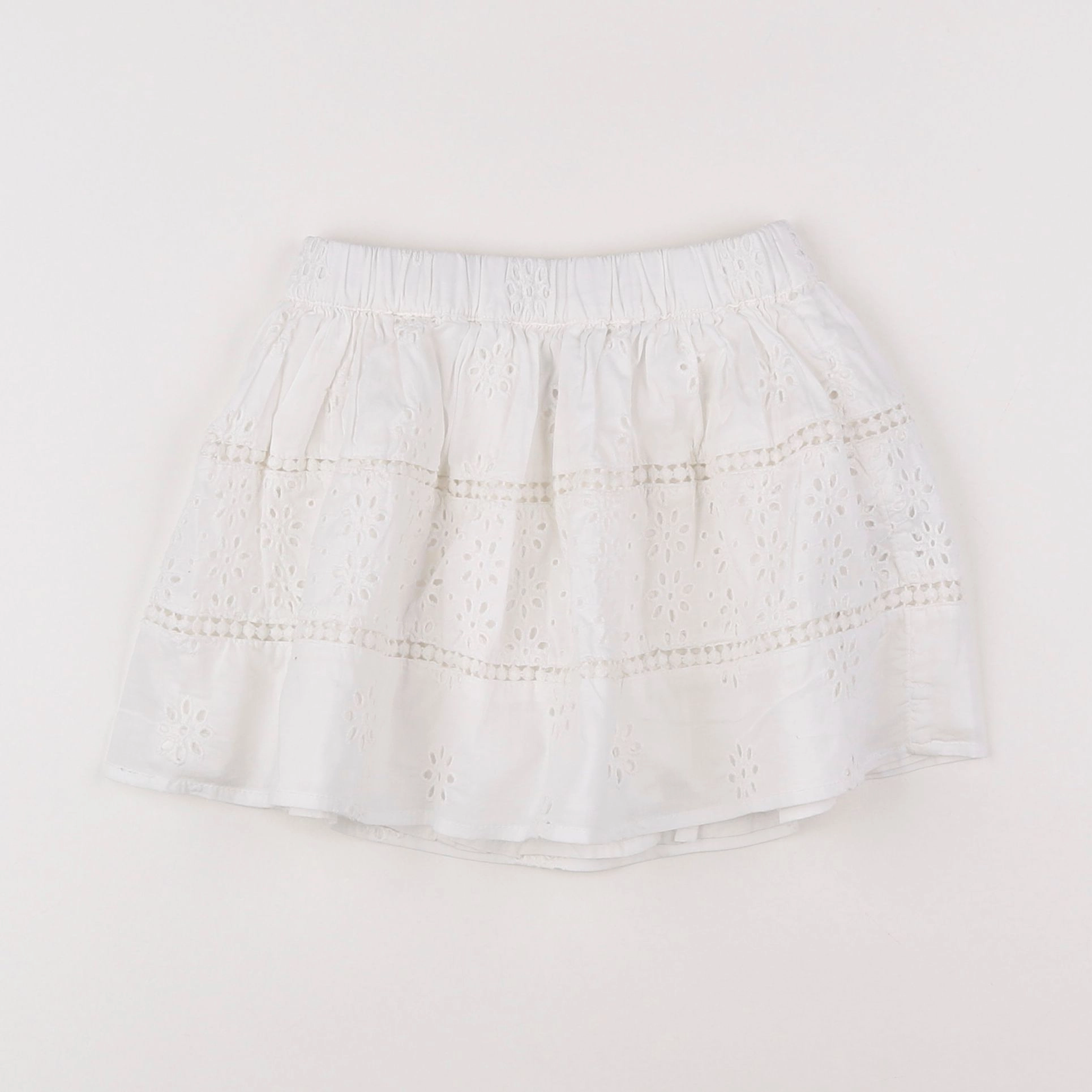 Vertbaudet - jupe blanc - 2 ans