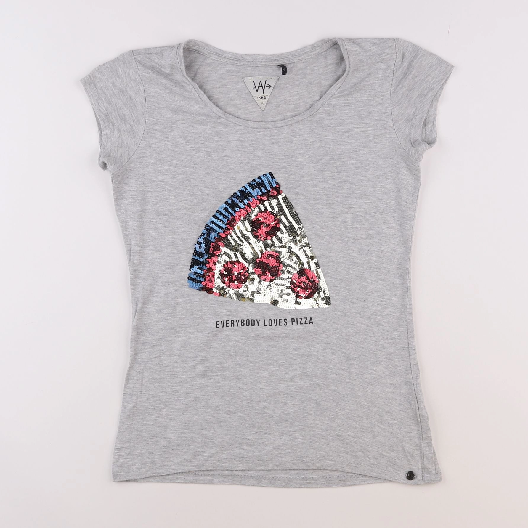 IKKS - tee-shirt gris - 12 ans