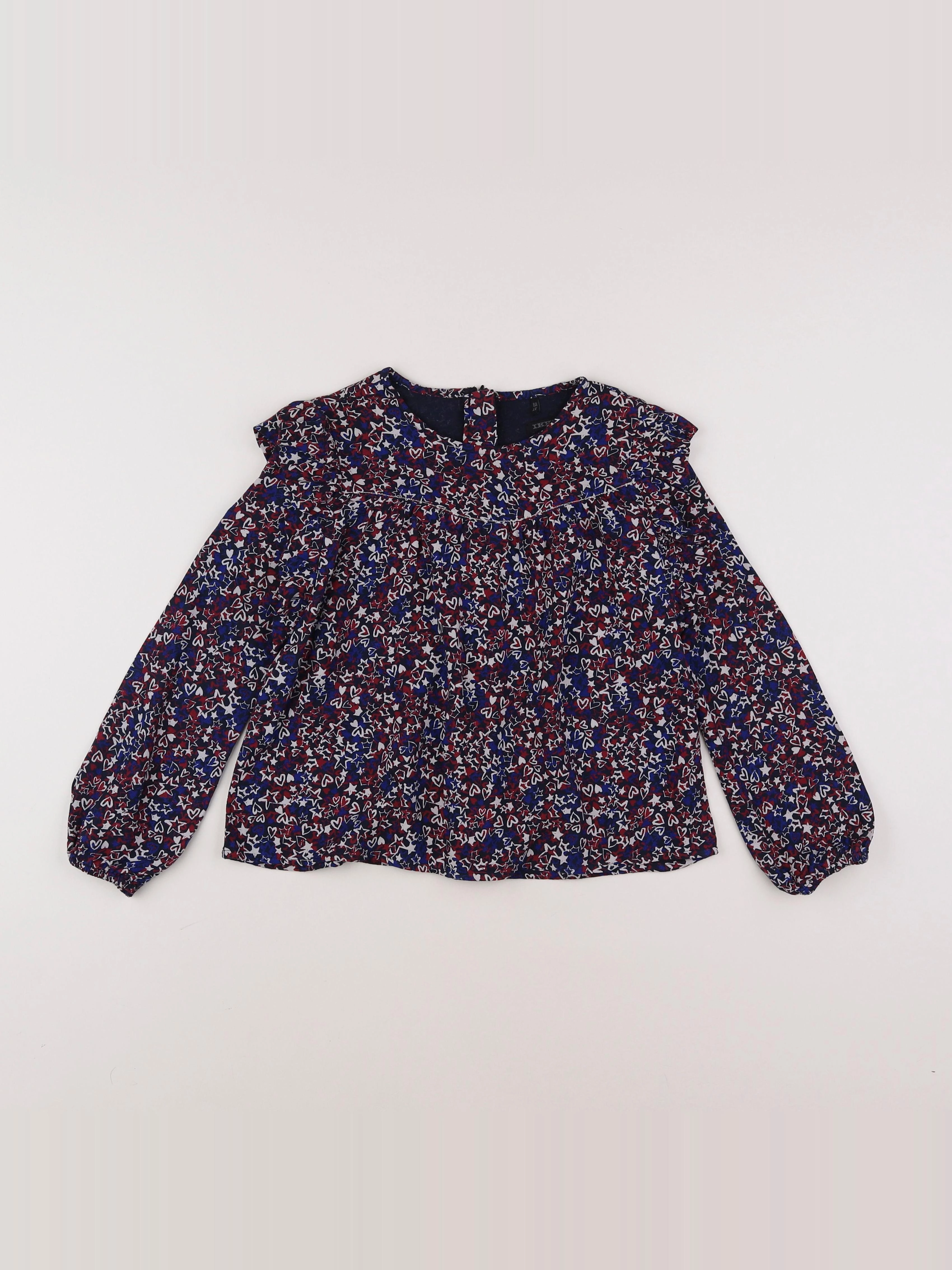 IKKS - blouse bleu - 8 ans