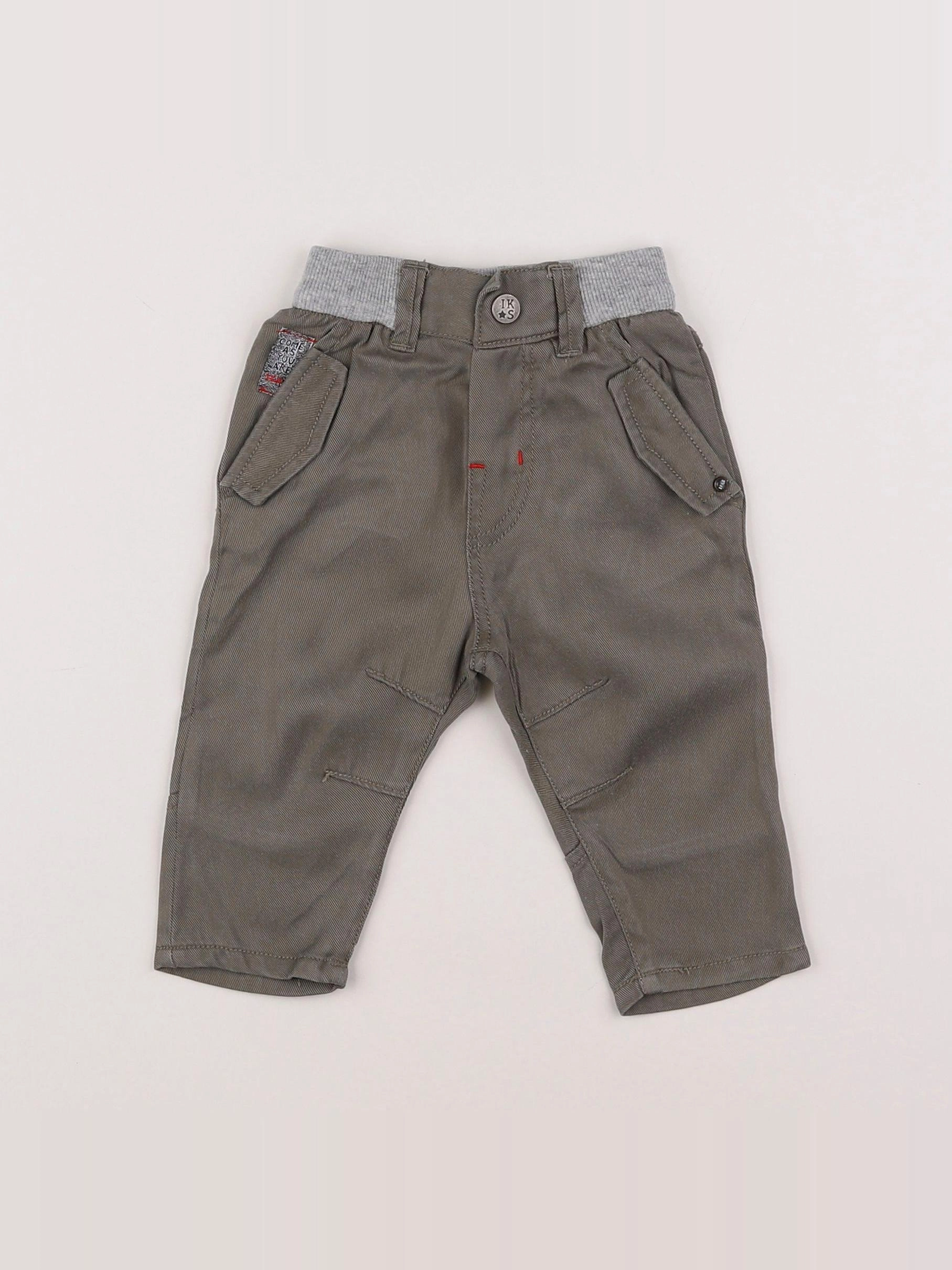 IKKS - pantalon vert - 3 mois