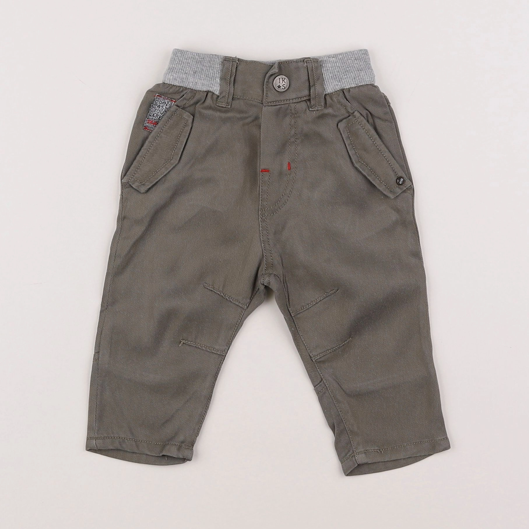 IKKS - pantalon vert - 3 mois