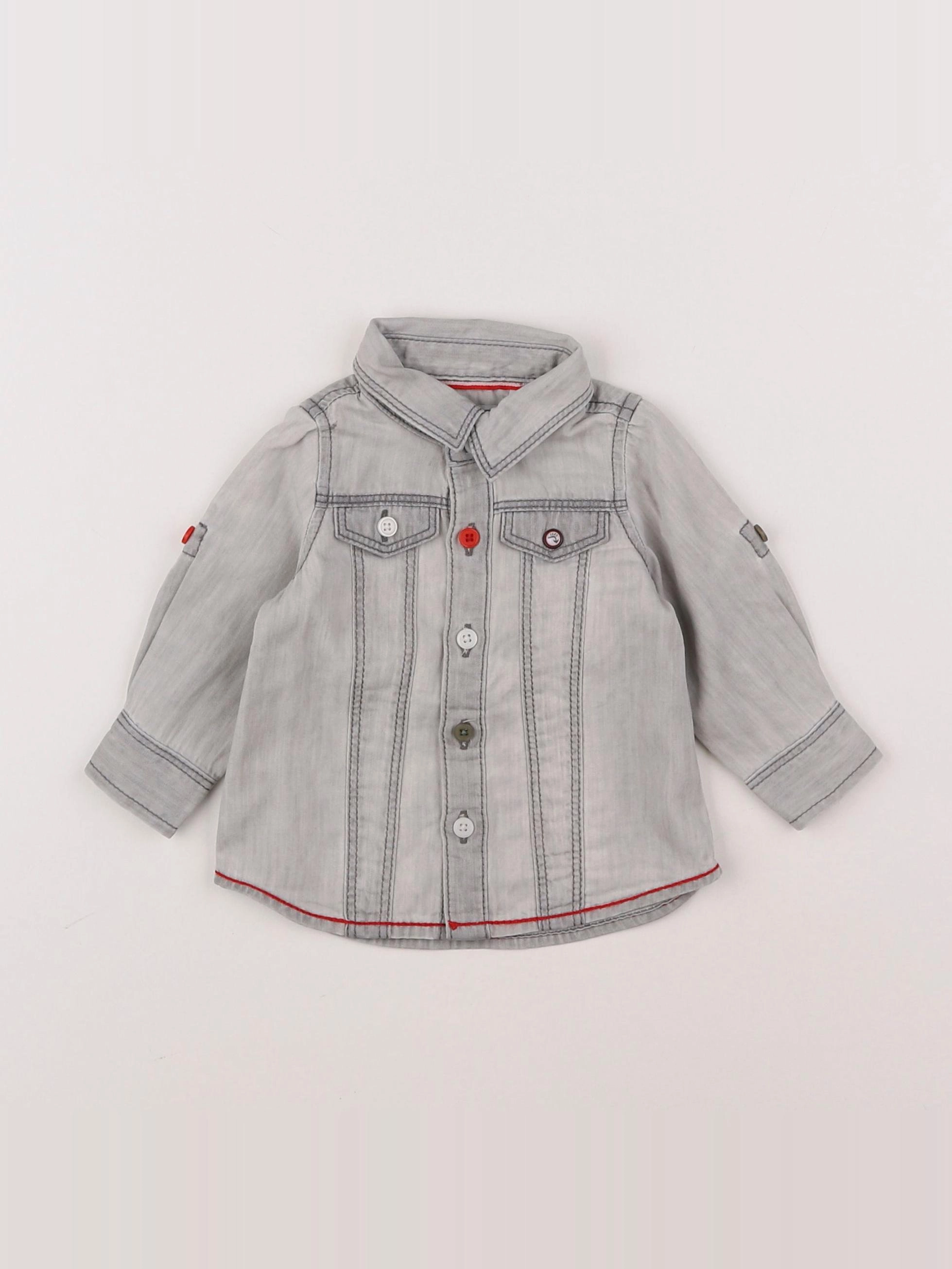 IKKS - chemise gris - 3 mois