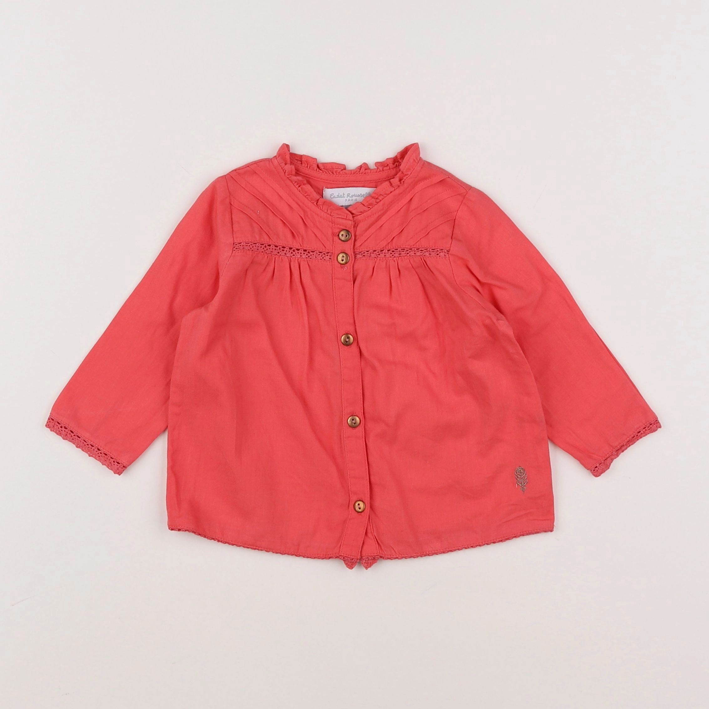 Cadet Rousselle - blouse rose - 6 mois