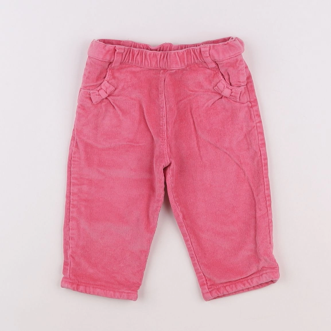 Petit Bateau - pantalon doublé rose - 6 mois