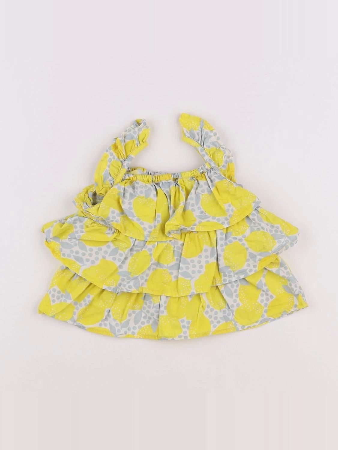 Vertbaudet - blouse jaune - 6 mois