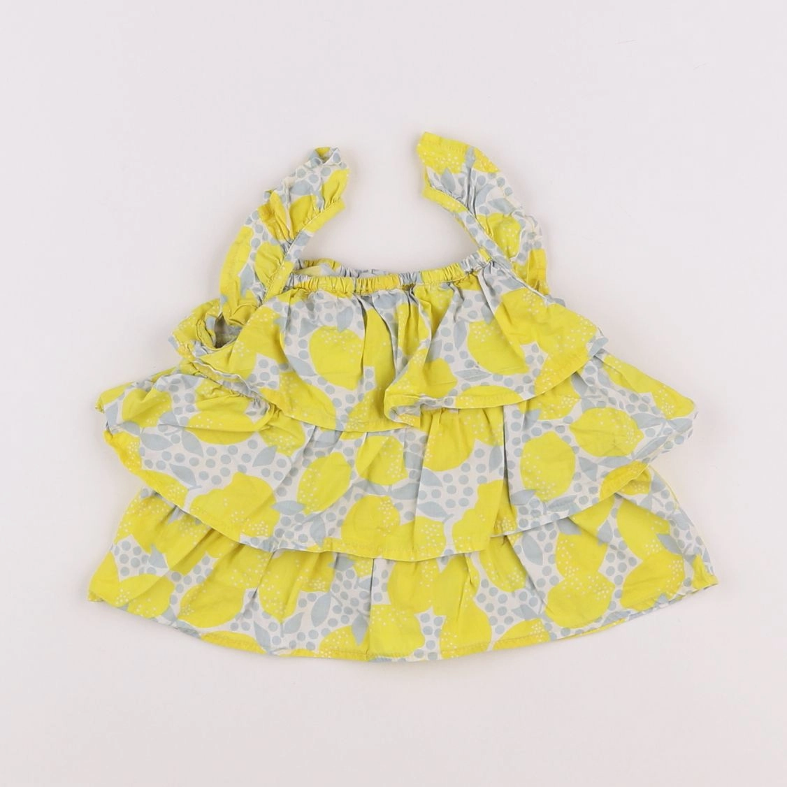 Vertbaudet - blouse jaune - 6 mois