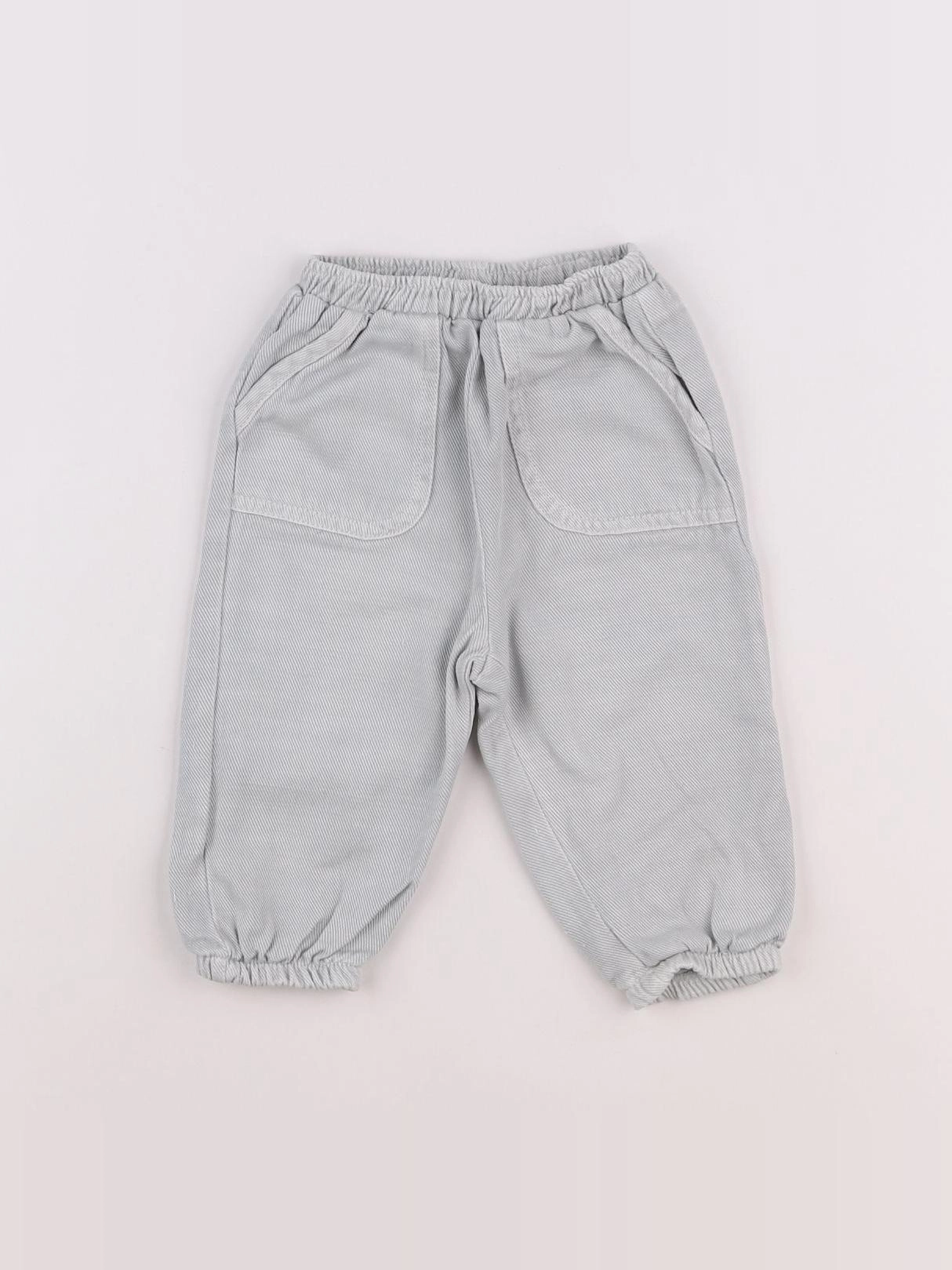 Zara - jean doublé gris - 3/6 mois