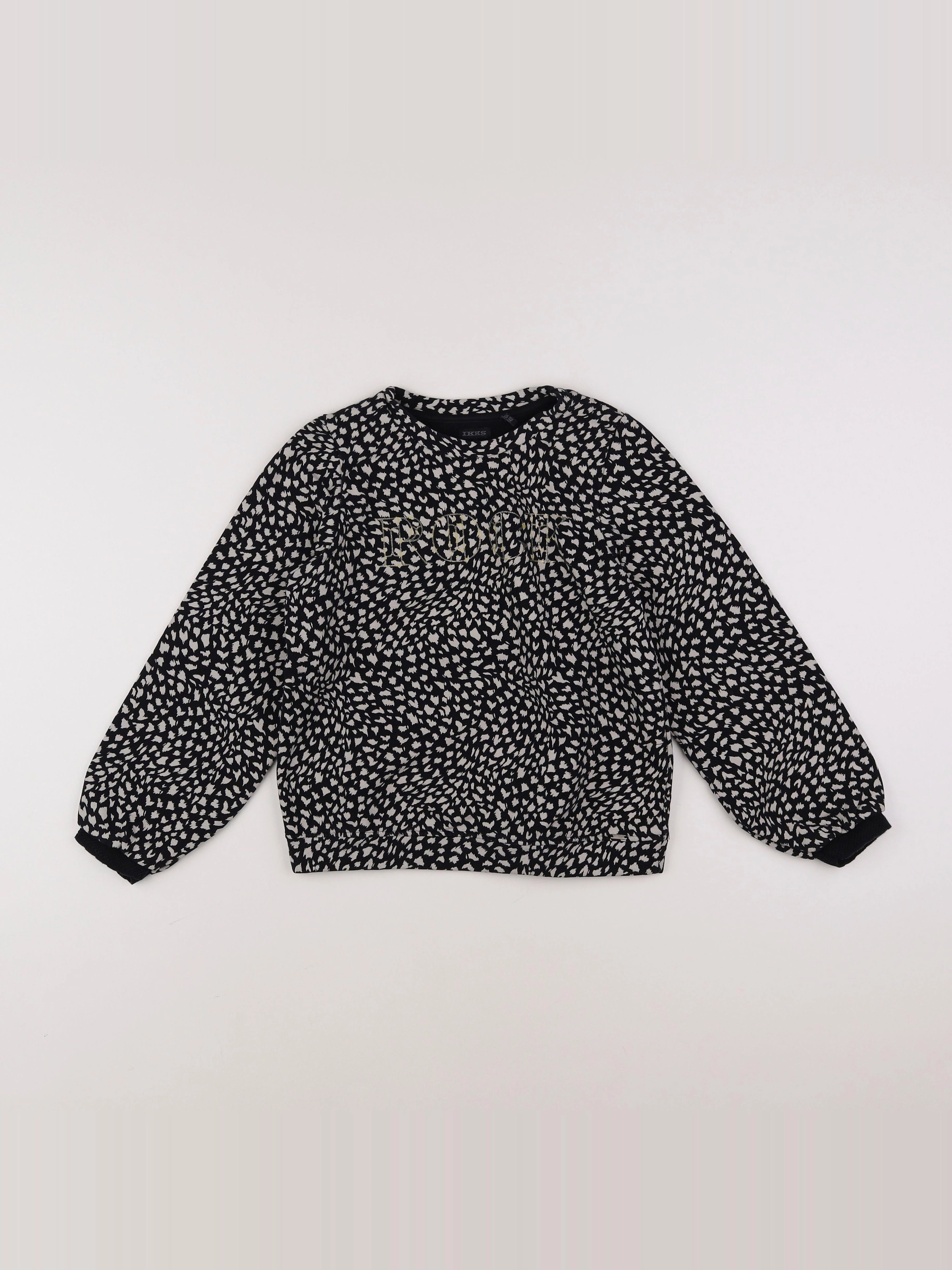 IKKS - sweat noir - 10 ans