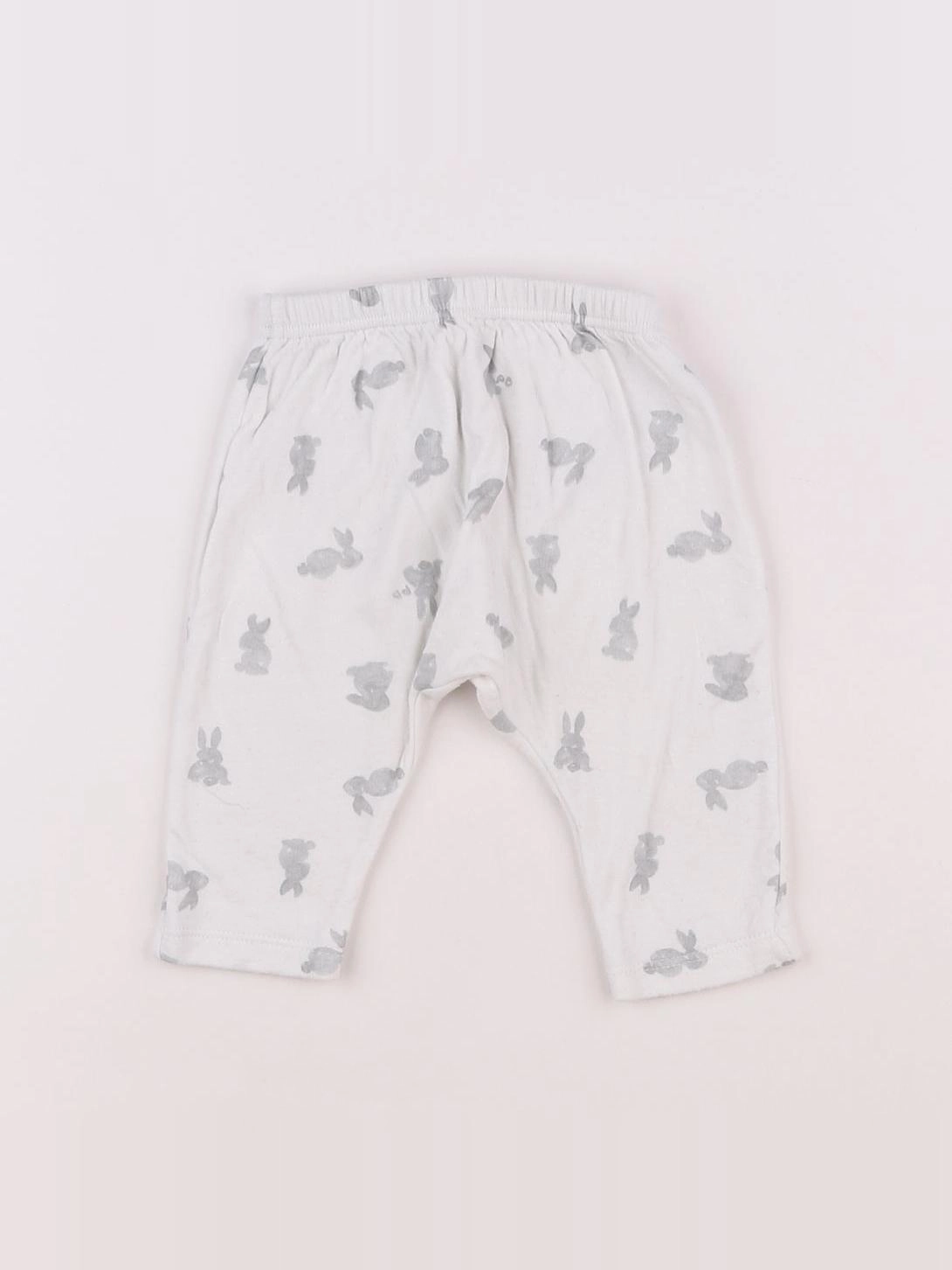 Petit Bateau - pantalon blanc - 3 mois