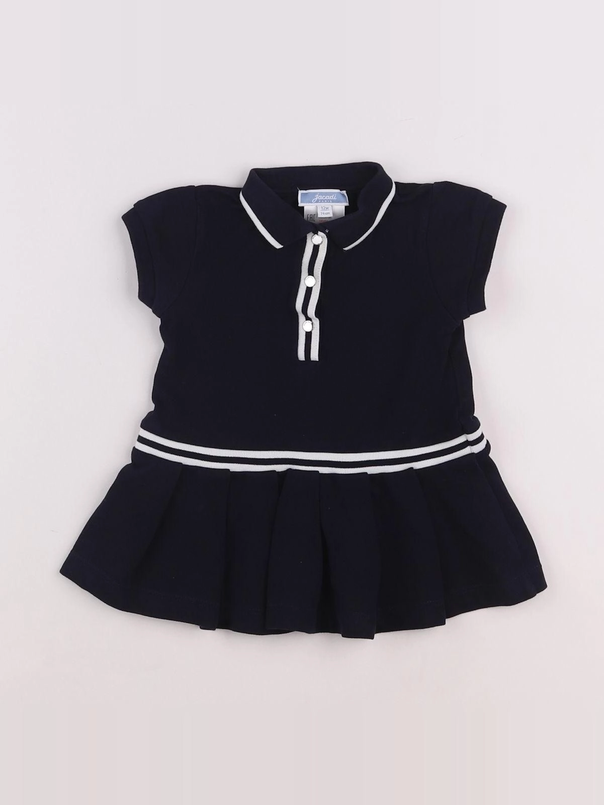 Jacadi - robe bleu - 12 mois