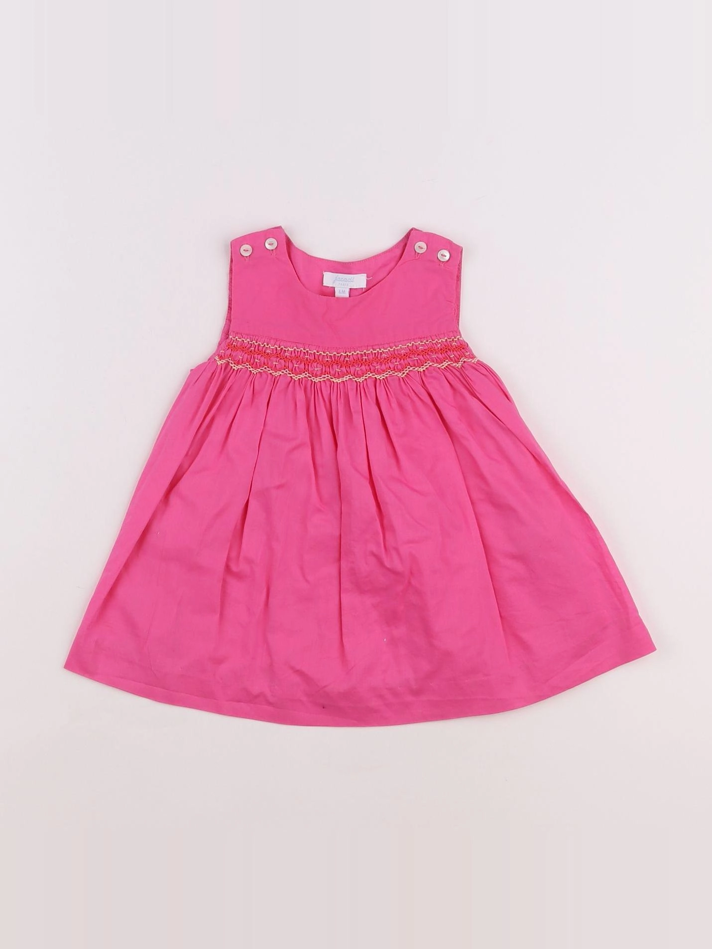 Jacadi - robe rose - 6 mois