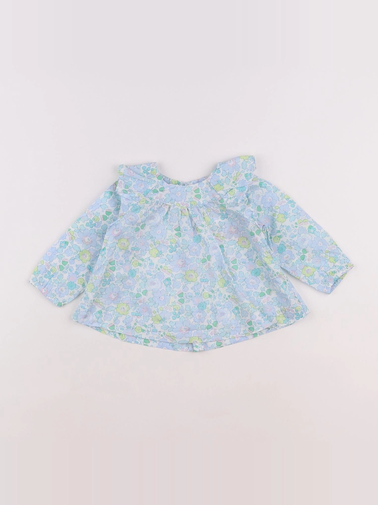 Jacadi - blouse liberty bleu - 6 mois