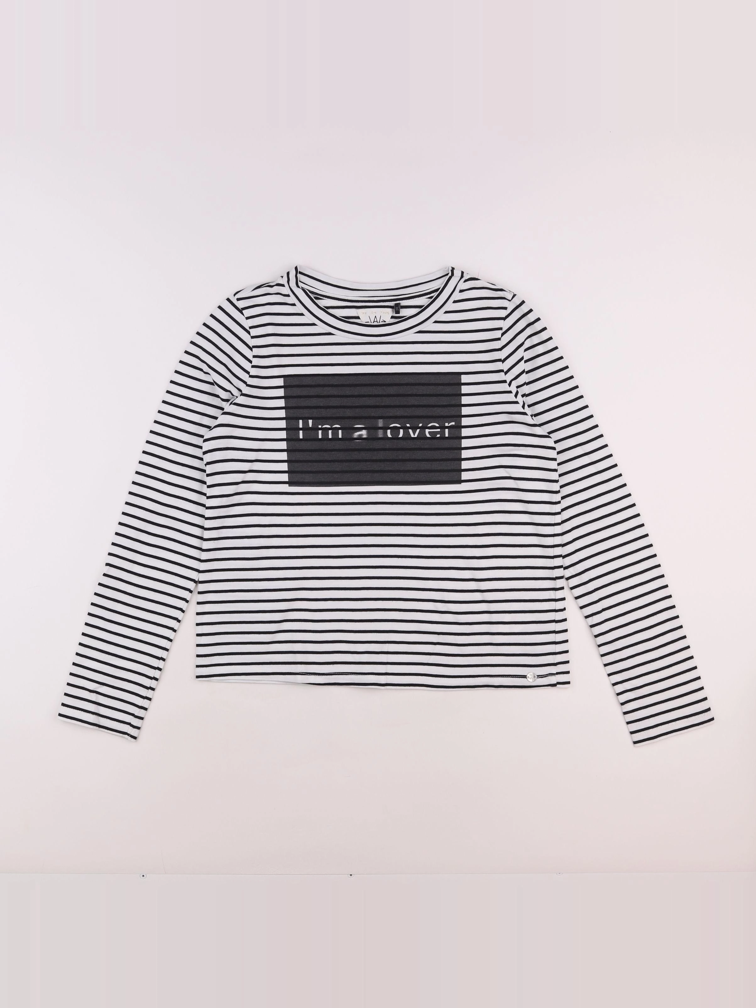 IKKS - tee-shirt blanc, noir - 16 ans