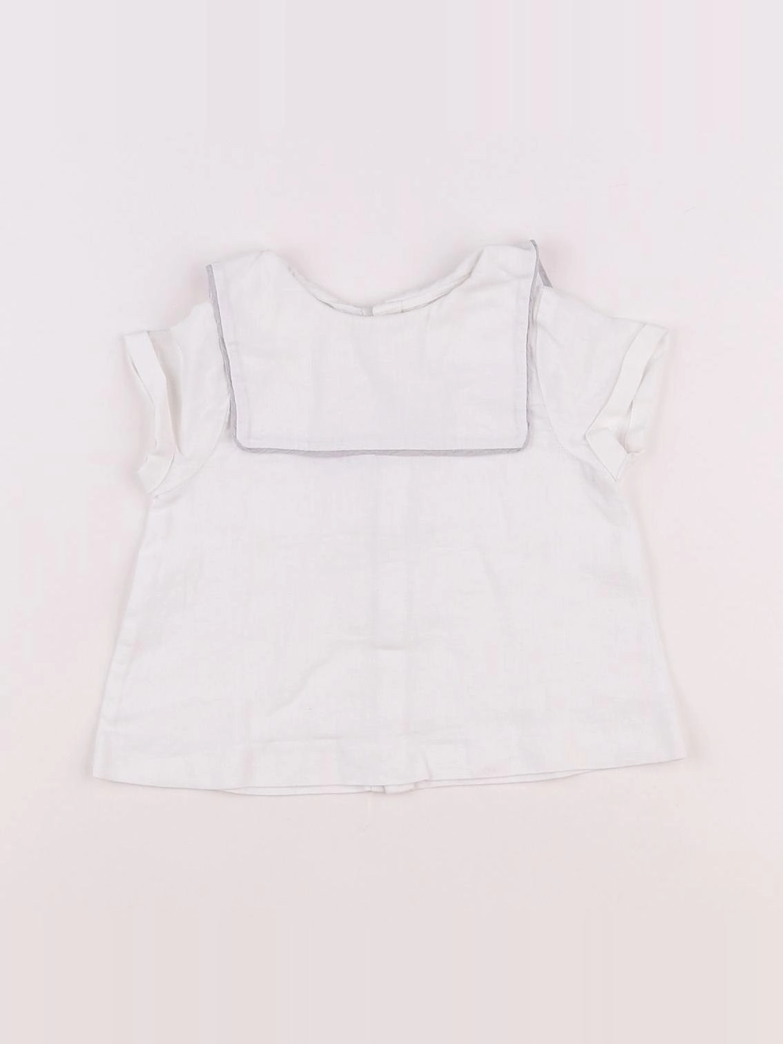 Jacadi - blouse blanc - 12 mois