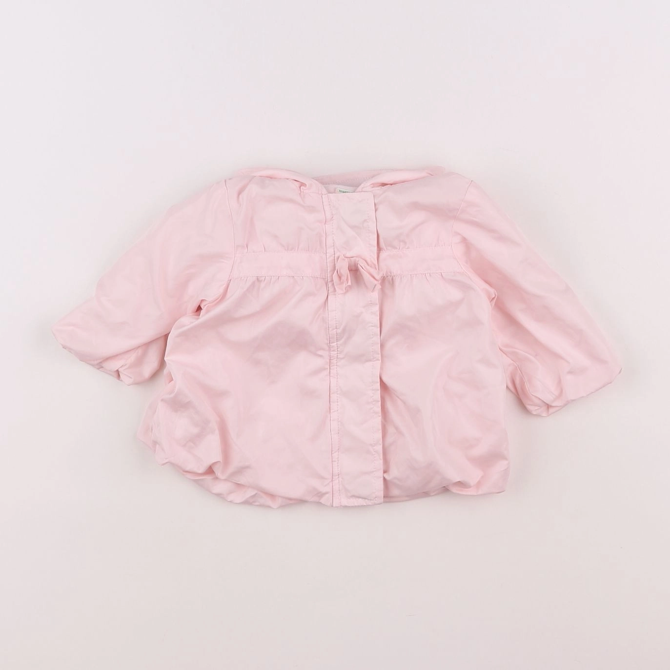 Benetton - imperméable rose - 1/3 mois