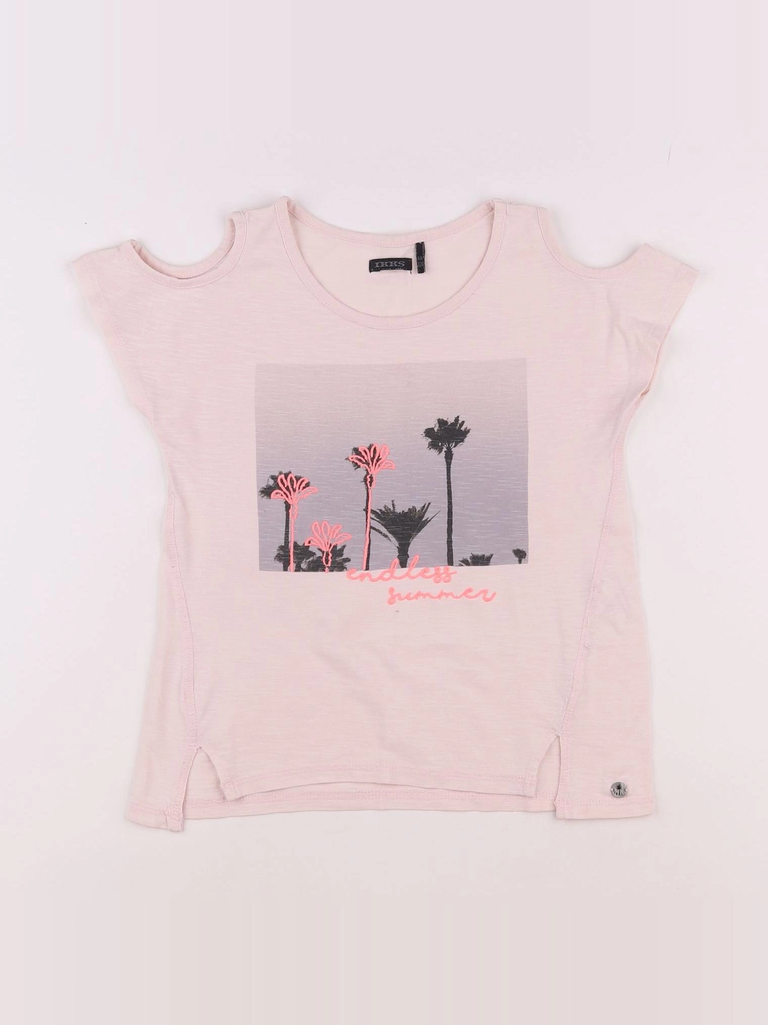 IKKS - tee-shirt rose - 8 ans